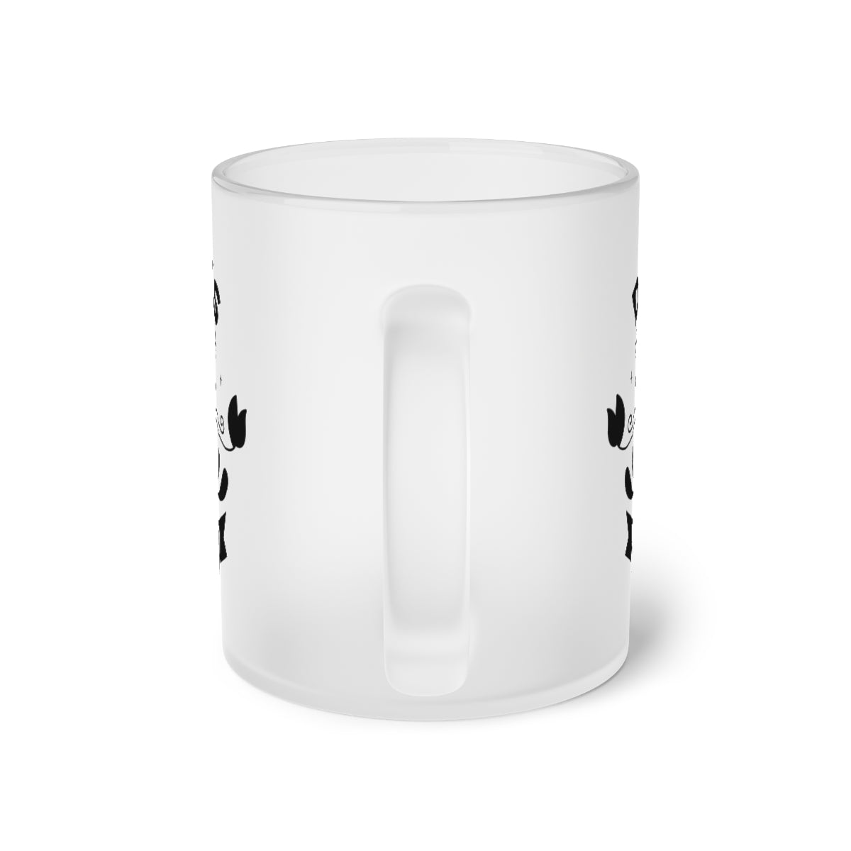 Drinks Well with Others Frosted Glass Mug