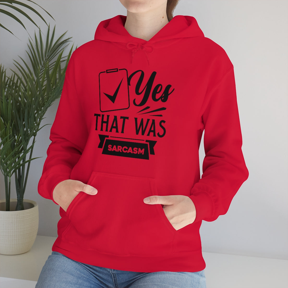 Yes That Was Sarcasm Unisex Heavy Blend™ Hooded Sweatshirt