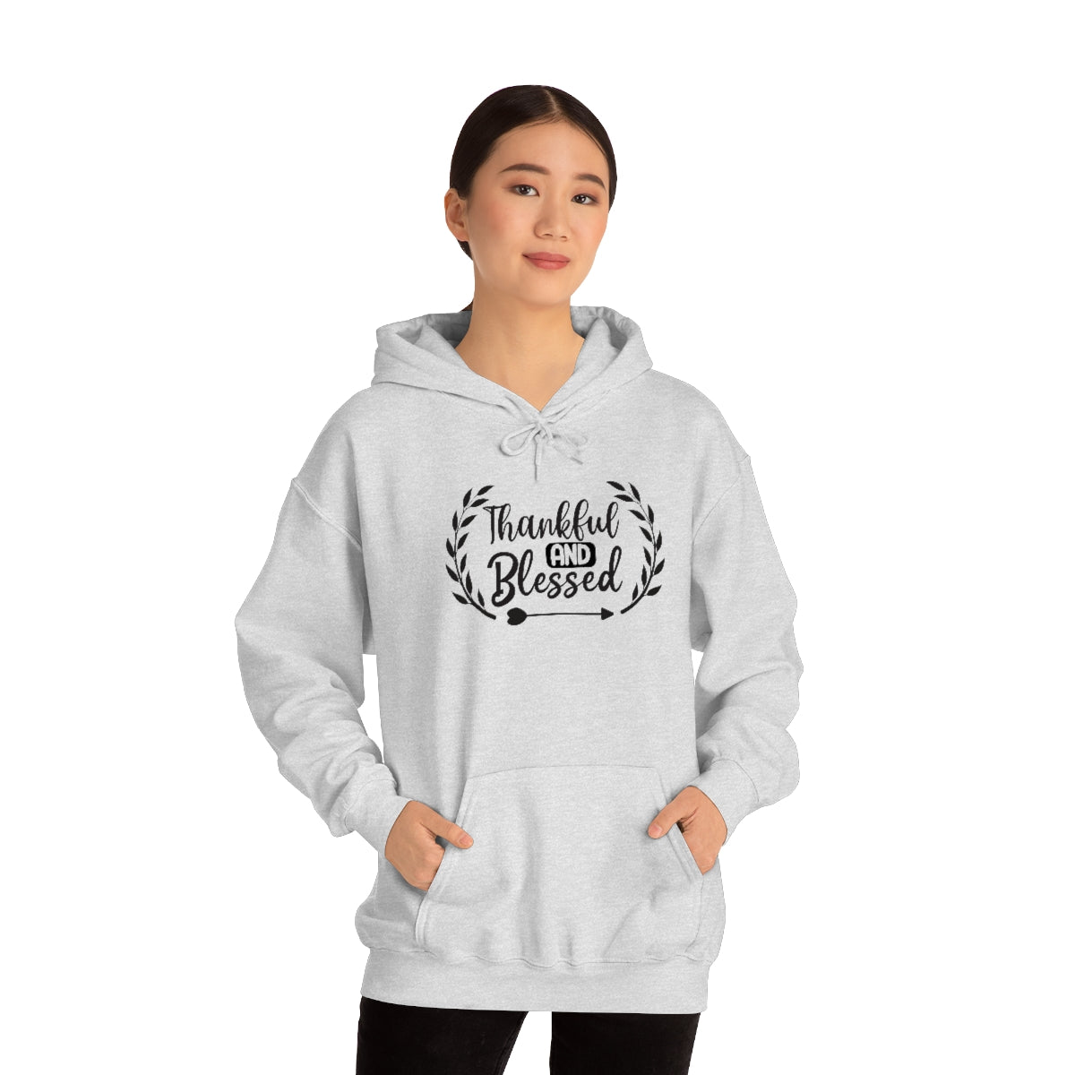 Thankful and Blessed Unisex Heavy Blend™ Hooded Sweatshirt