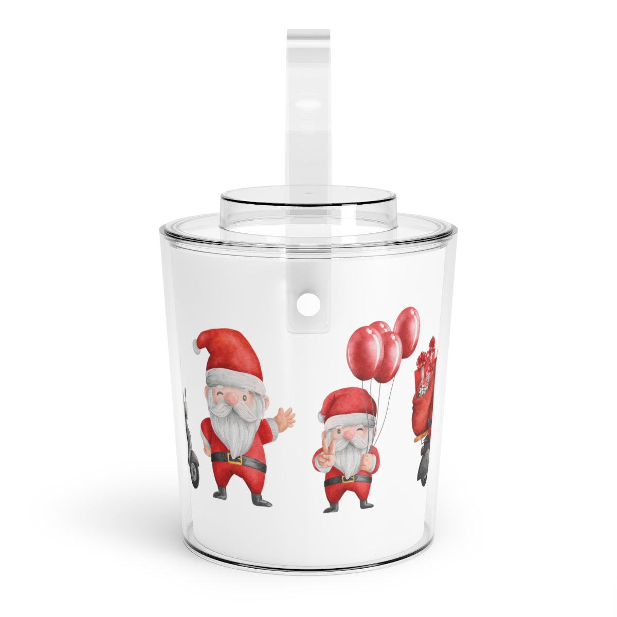 Christmas Santas Ice Bucket with Tongs