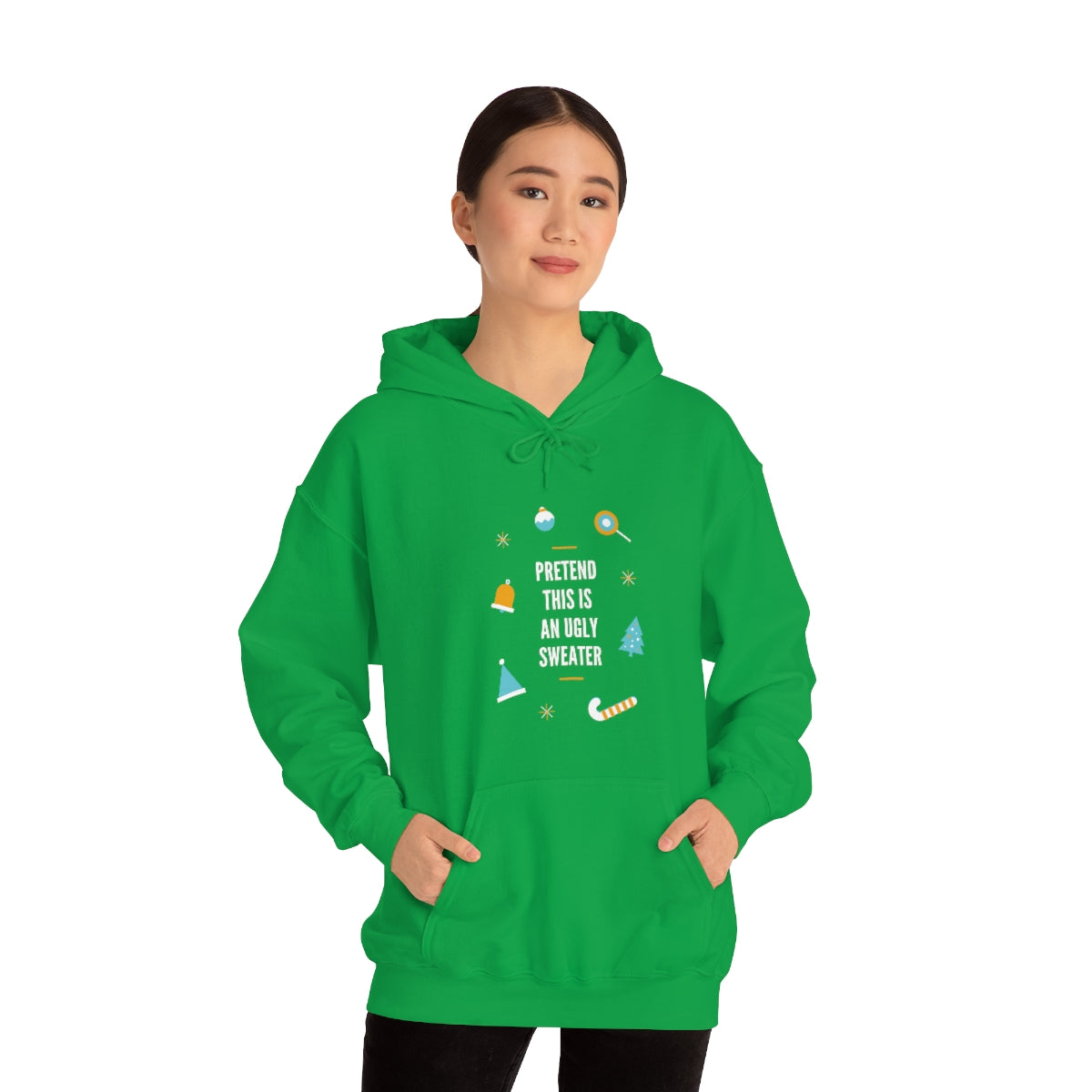 Pretend This is an Ugly Sweater Unisex Heavy Blend™ Hooded Sweatshirt