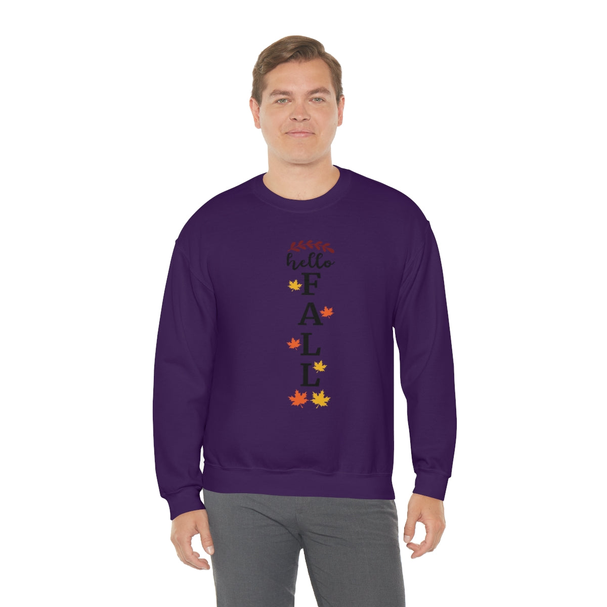 Hello Fall Unisex Heavy Blend™ Crewneck Sweatshirt