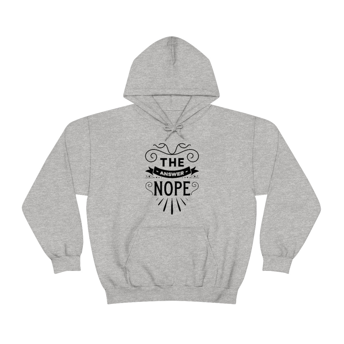 The Answer Nope Unisex Heavy Blend™ Hooded Sweatshirt