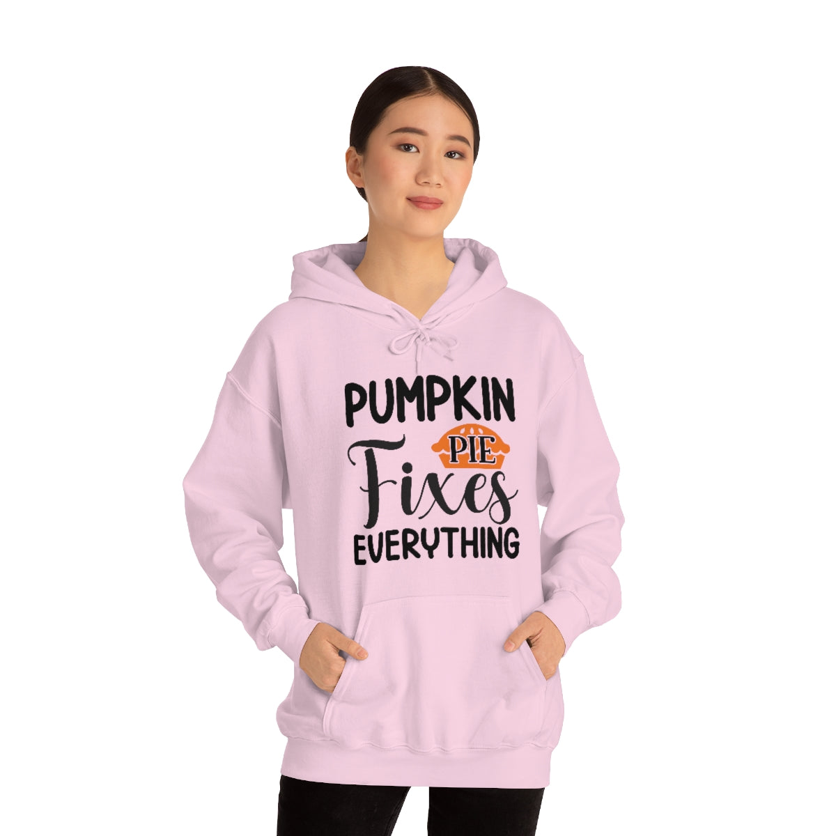 Pumpkin Pie Fixes Everything Unisex Heavy Blend™ Hooded Sweatshirt