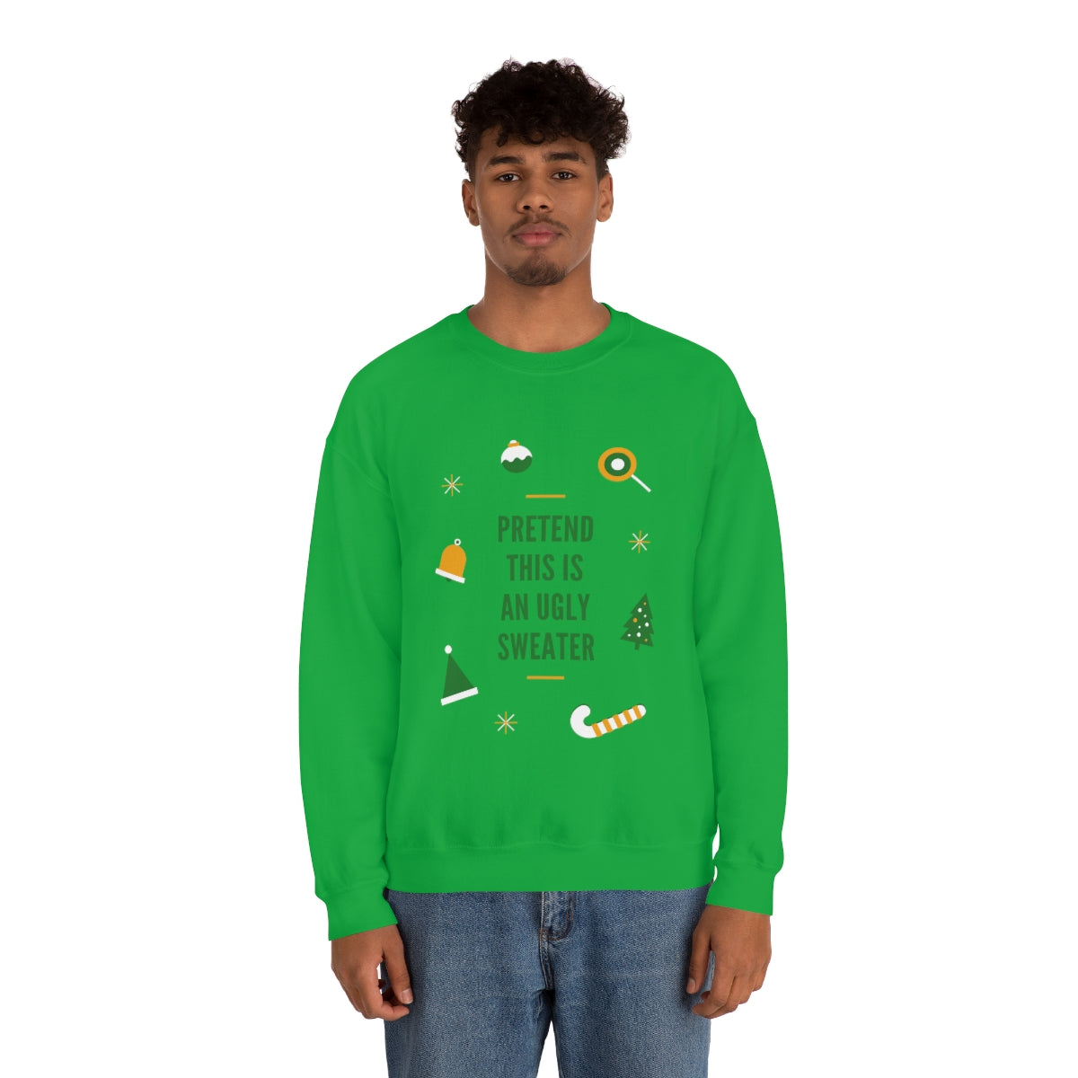 Pretend This is An Ugly Sweater Unisex Heavy Blend™ Crewneck Sweatshirt