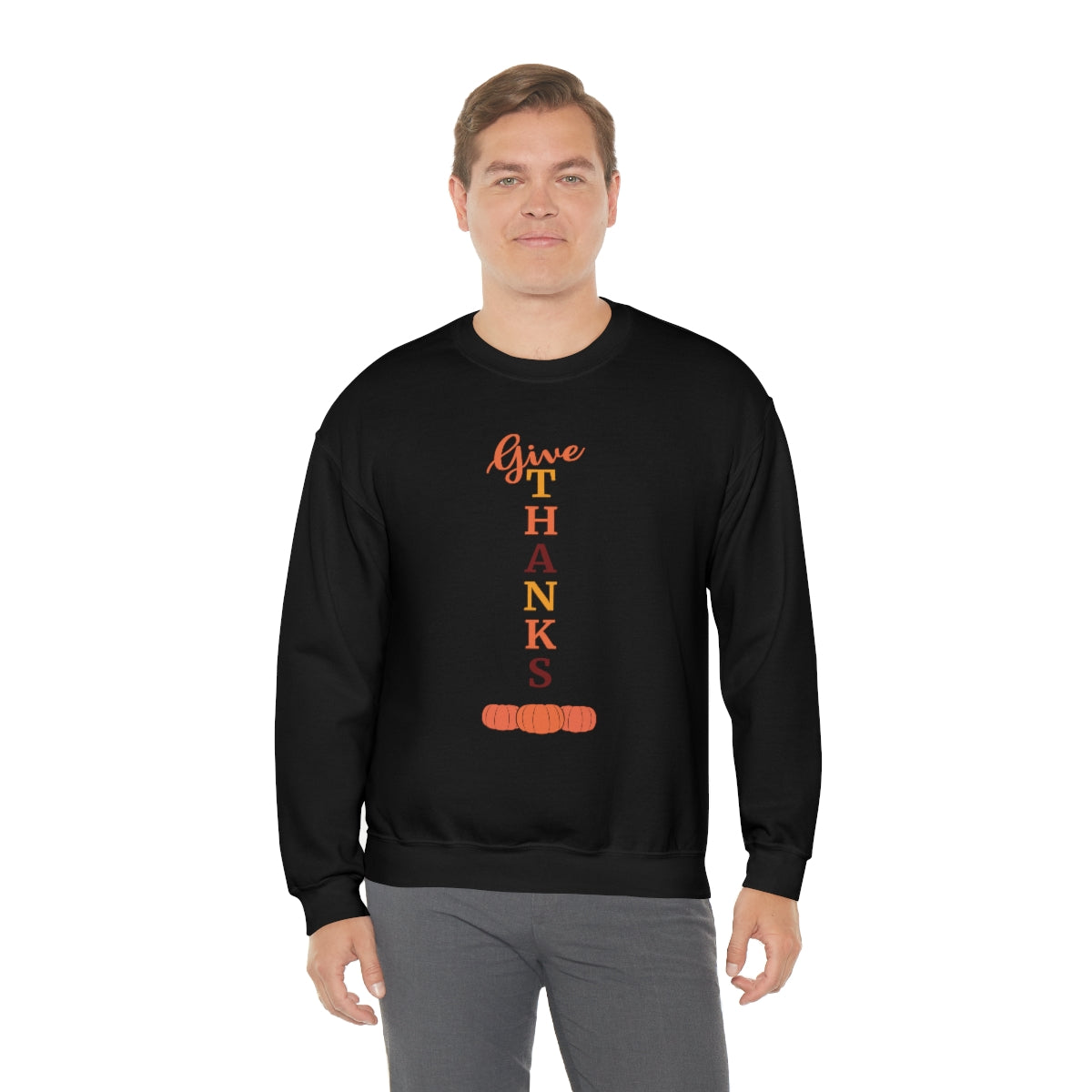 Give Thanks Unisex Heavy Blend™ Crewneck Sweatshirt