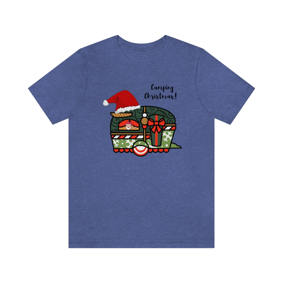 Camping Christmas Unisex Jersey Short Sleeve Tee