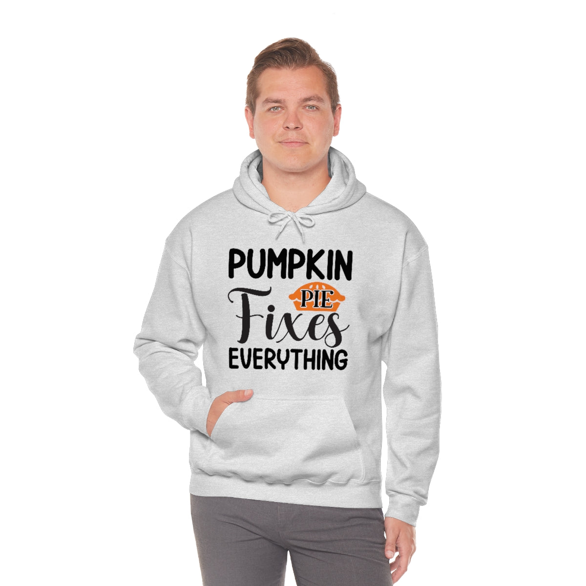 Pumpkin Pie Fixes Everything Unisex Heavy Blend™ Hooded Sweatshirt