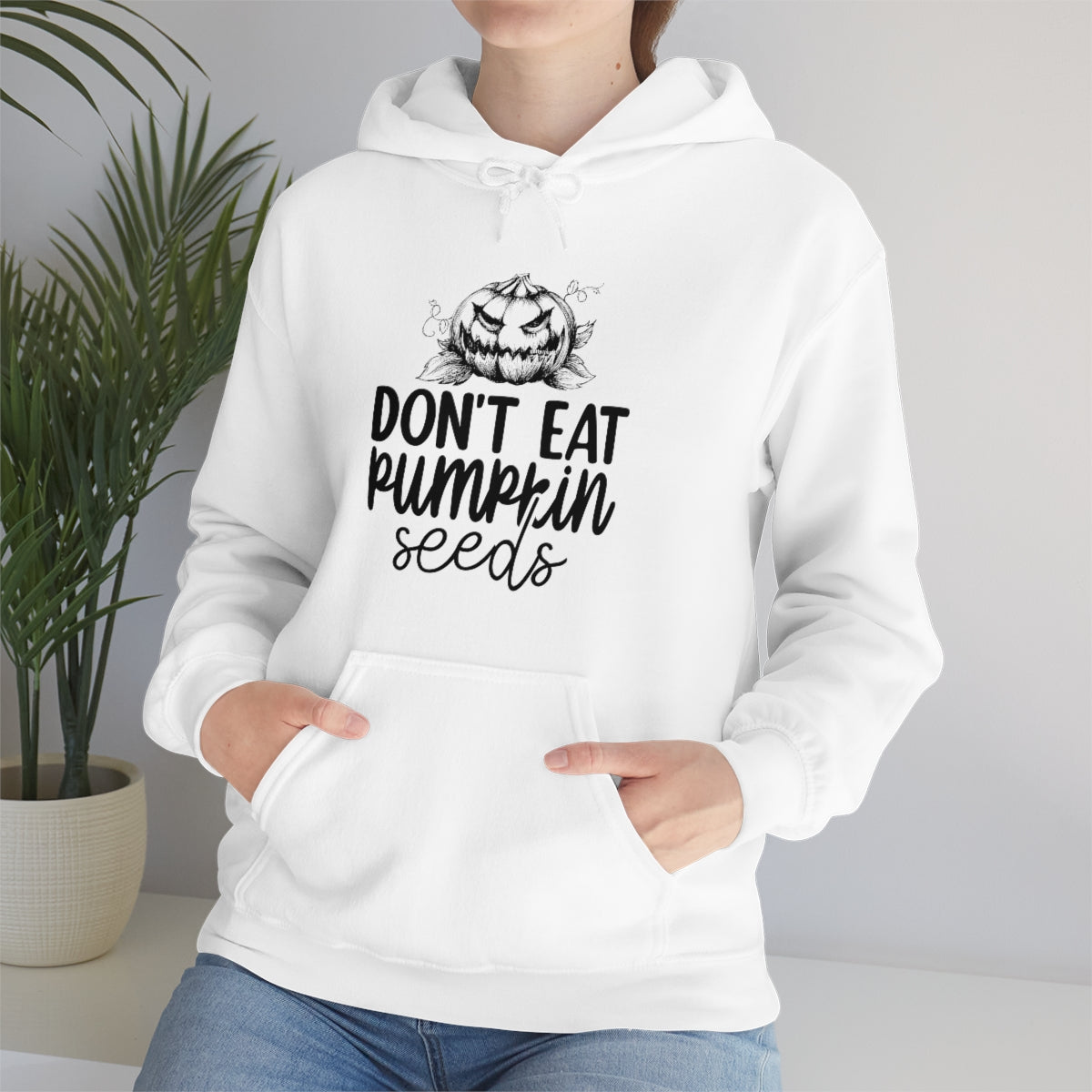 Don't Eat Pumpkin Seeds Unisex Heavy Blend™ Hooded Sweatshirt