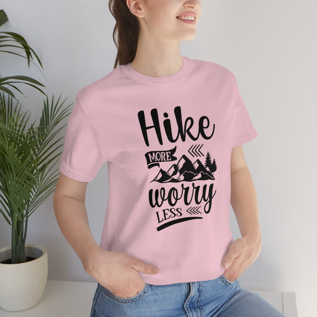 Hike More Worry Less Unisex Jersey Short Sleeve Tee