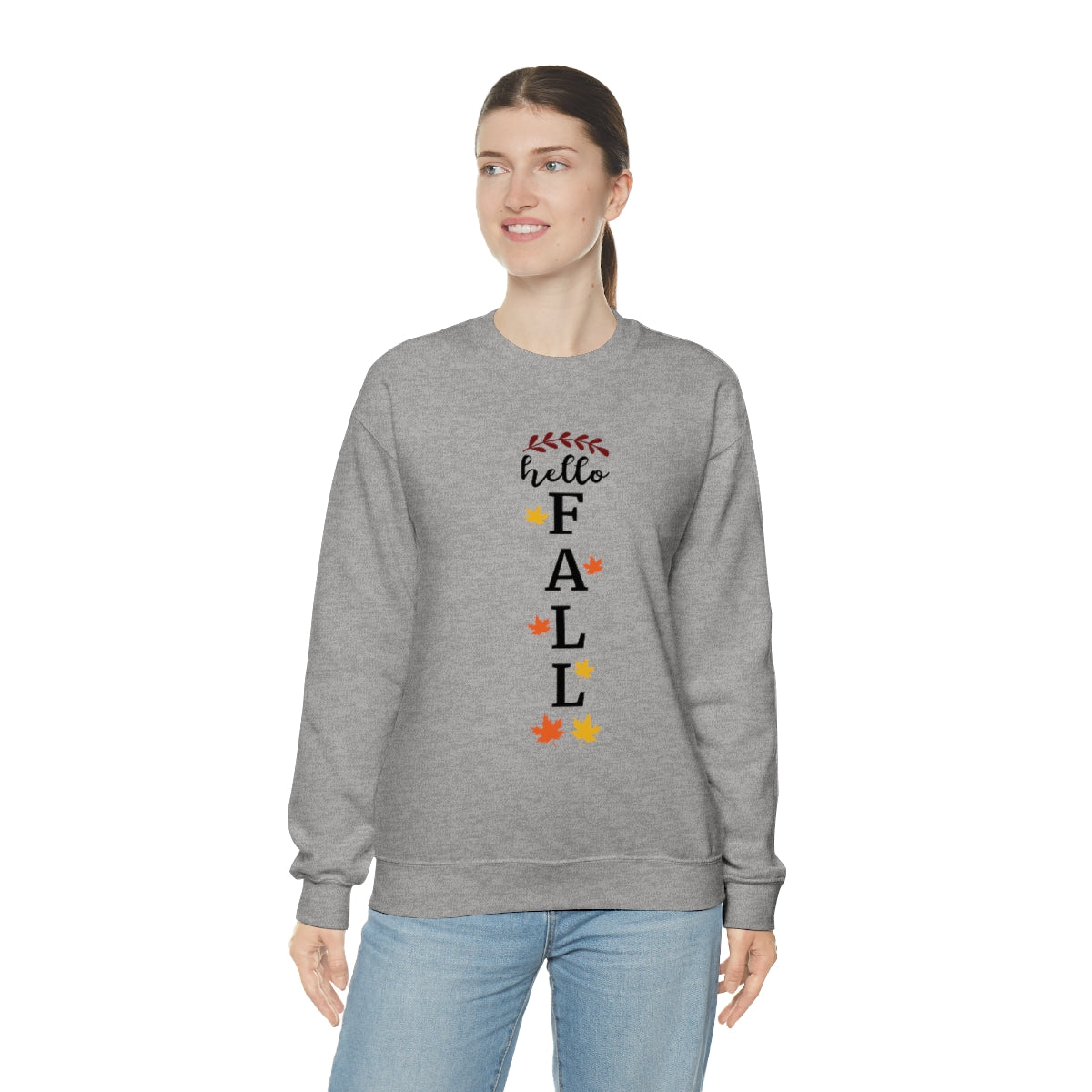 Hello Fall Unisex Heavy Blend™ Crewneck Sweatshirt