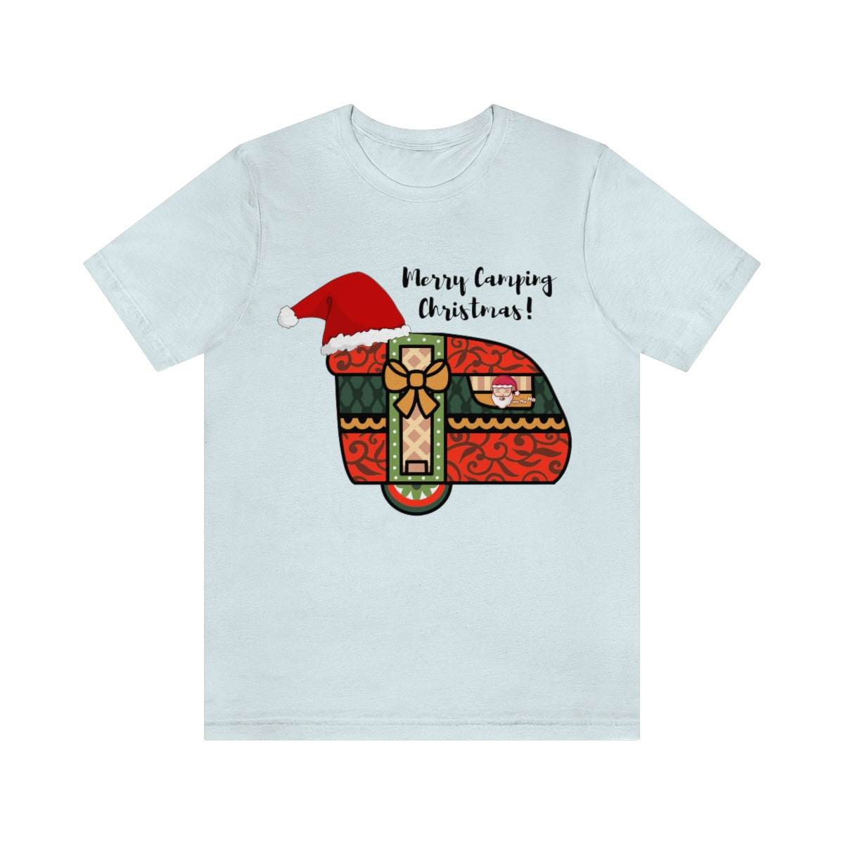 Merry Camping Christmas Unisex Jersey Short Sleeve Tee