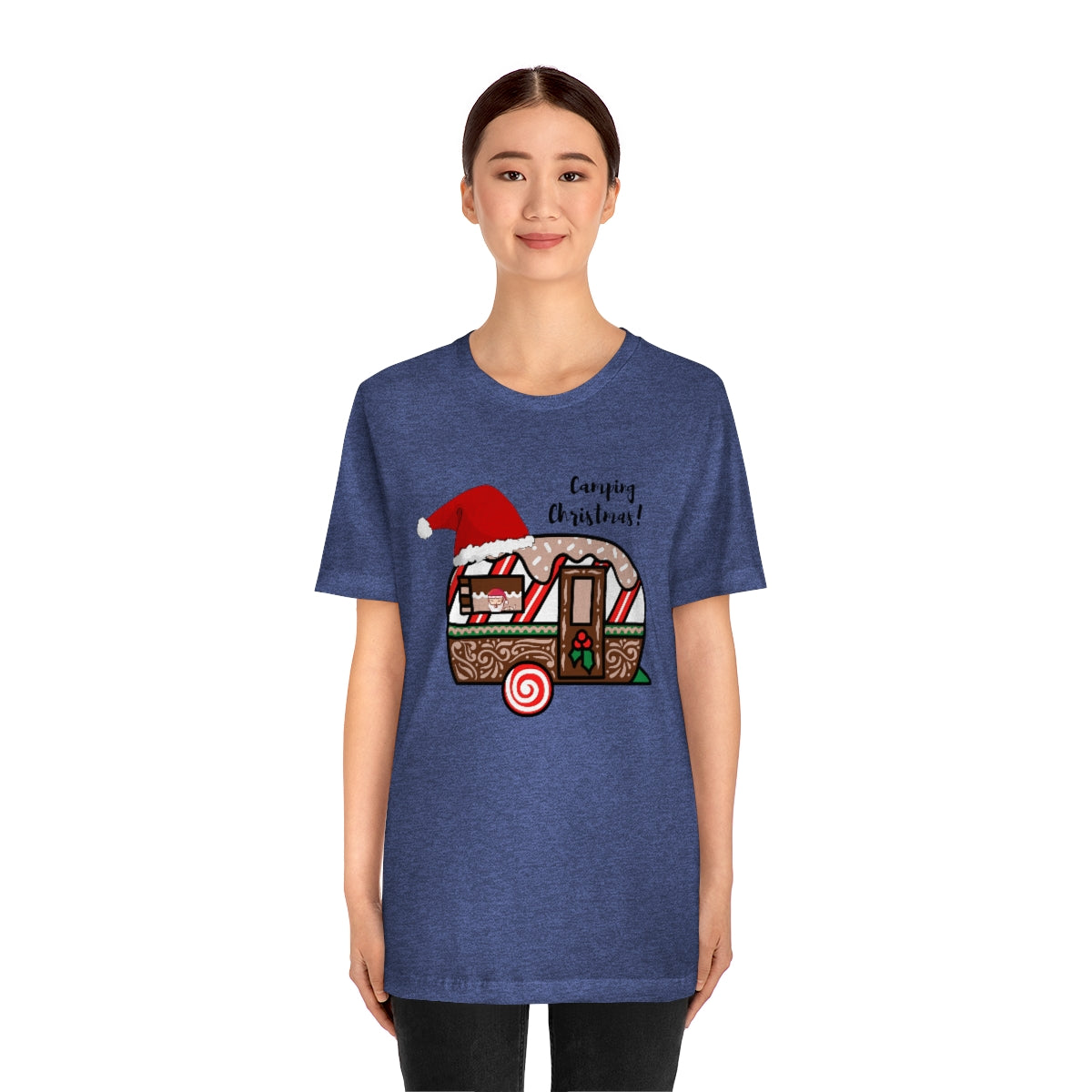 Camping Christmas Unisex Jersey Short Sleeve Tee