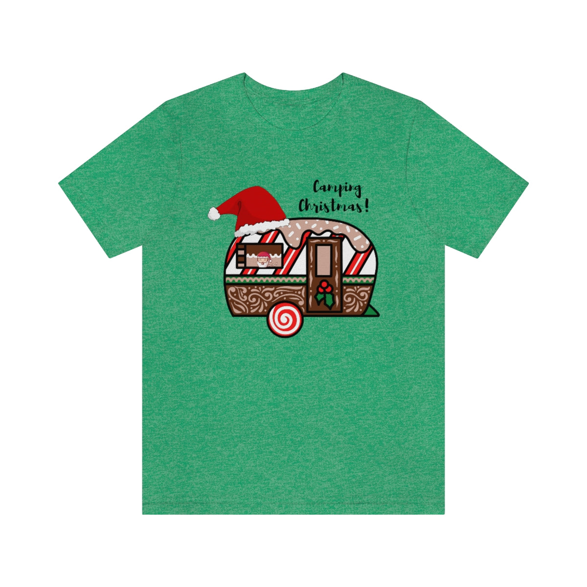 Camping Christmas Unisex Jersey Short Sleeve Tee