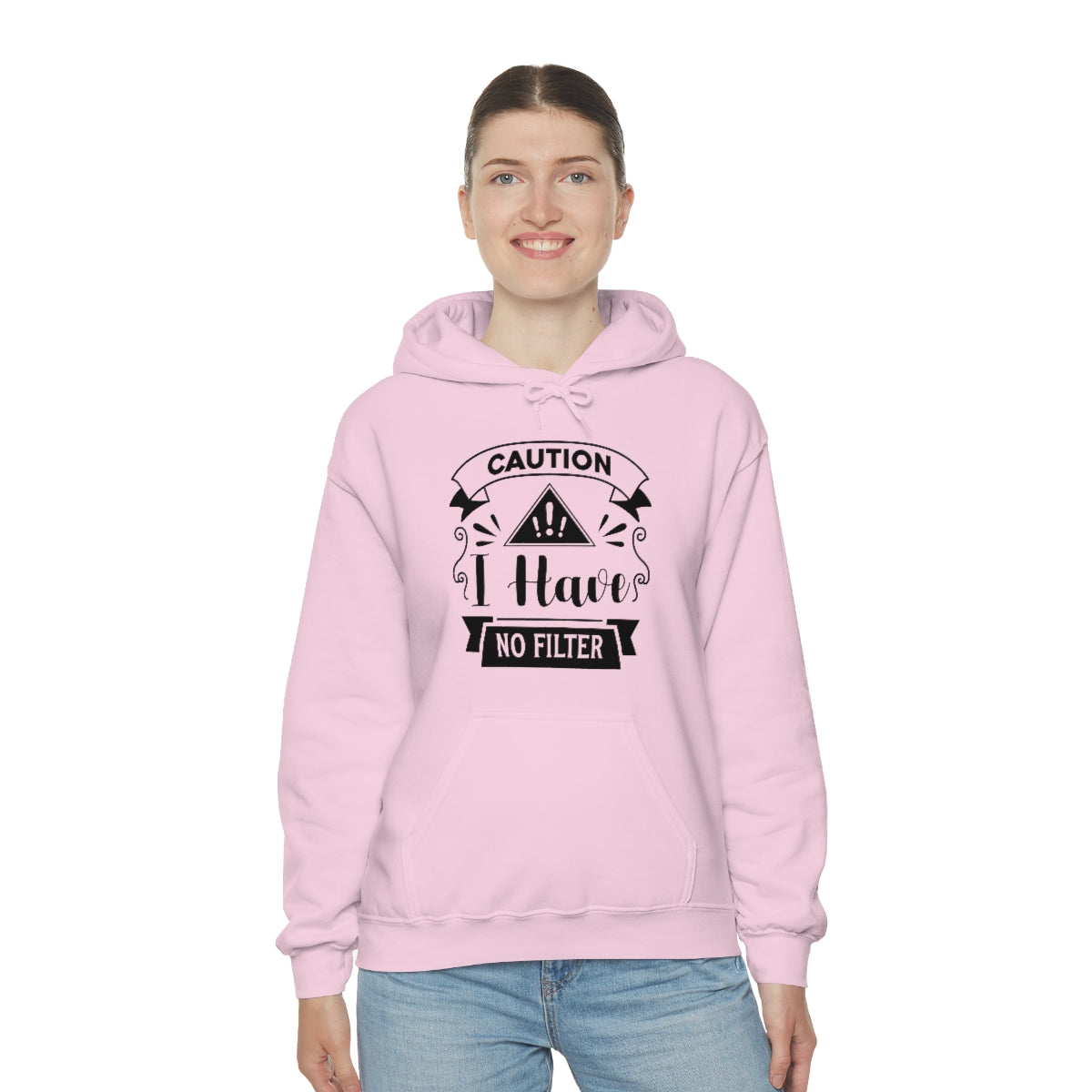 Caution I Have No Filter Unisex Heavy Blend™ Hooded Sweatshirt