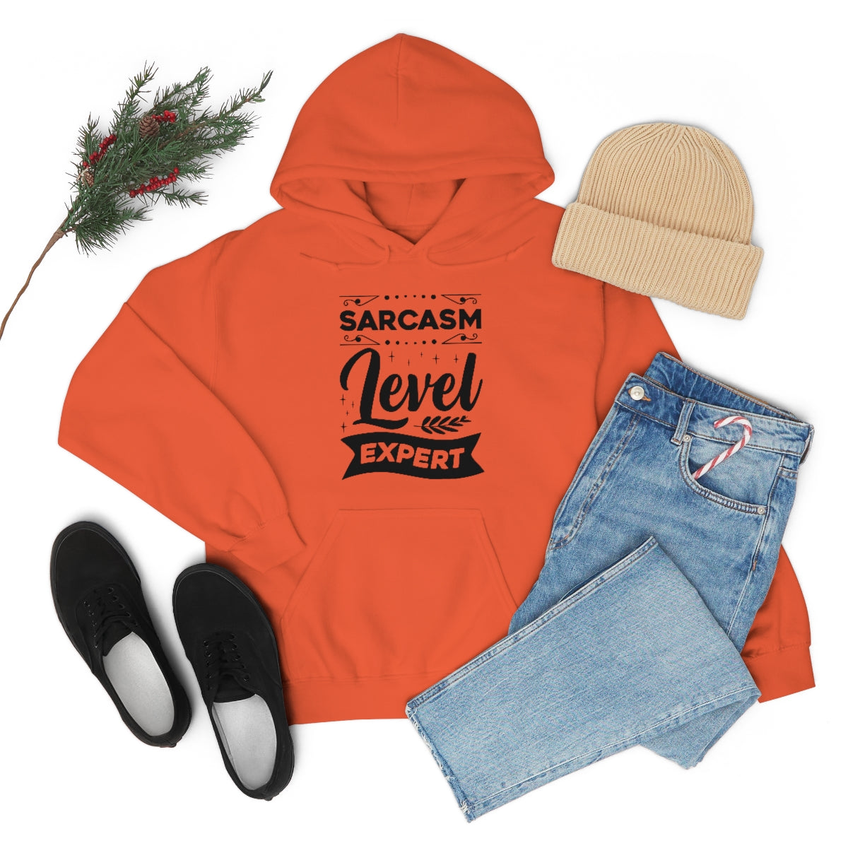 Sarcasm Level Expert Unisex Heavy Blend™ Hooded Sweatshirt