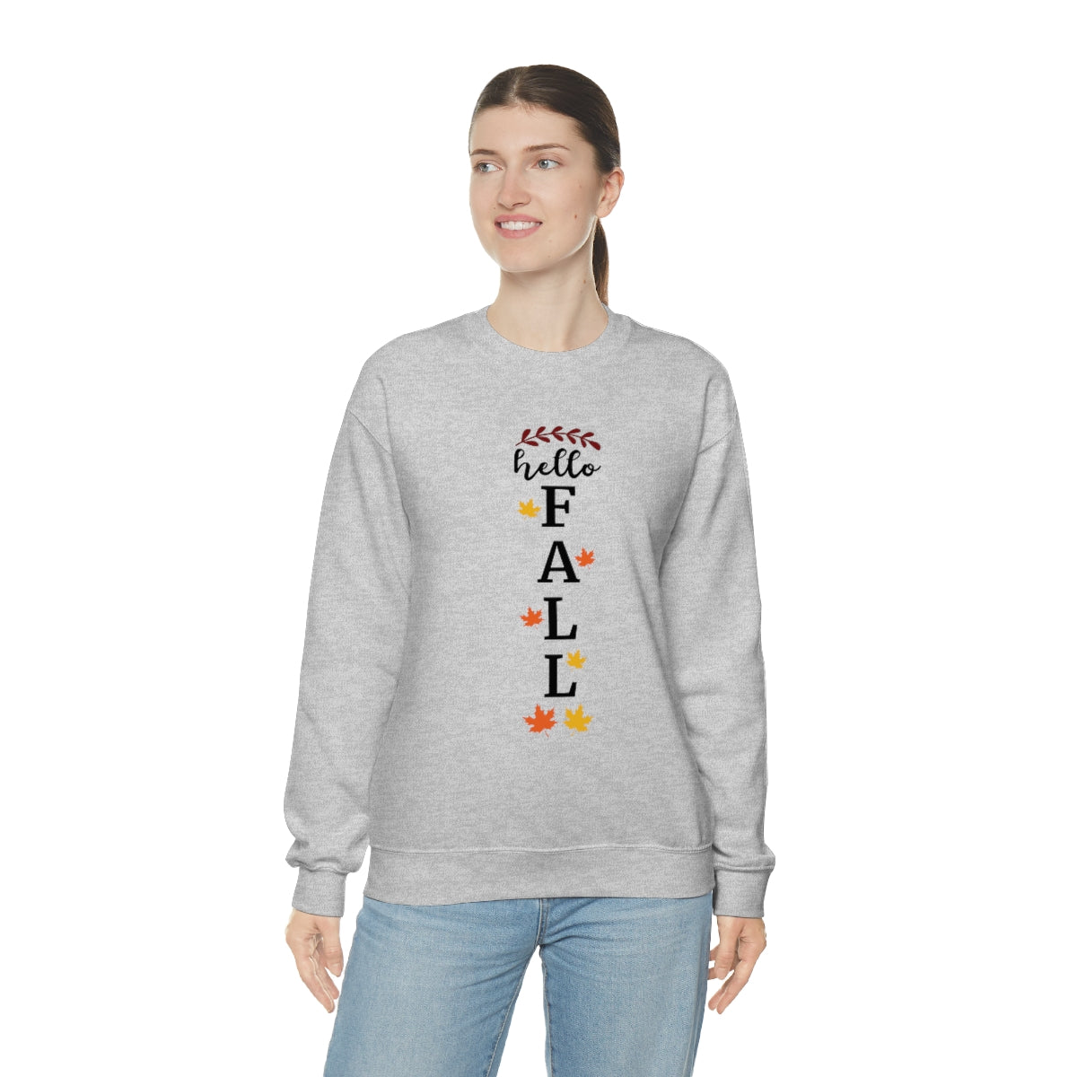 Hello Fall Unisex Heavy Blend™ Crewneck Sweatshirt