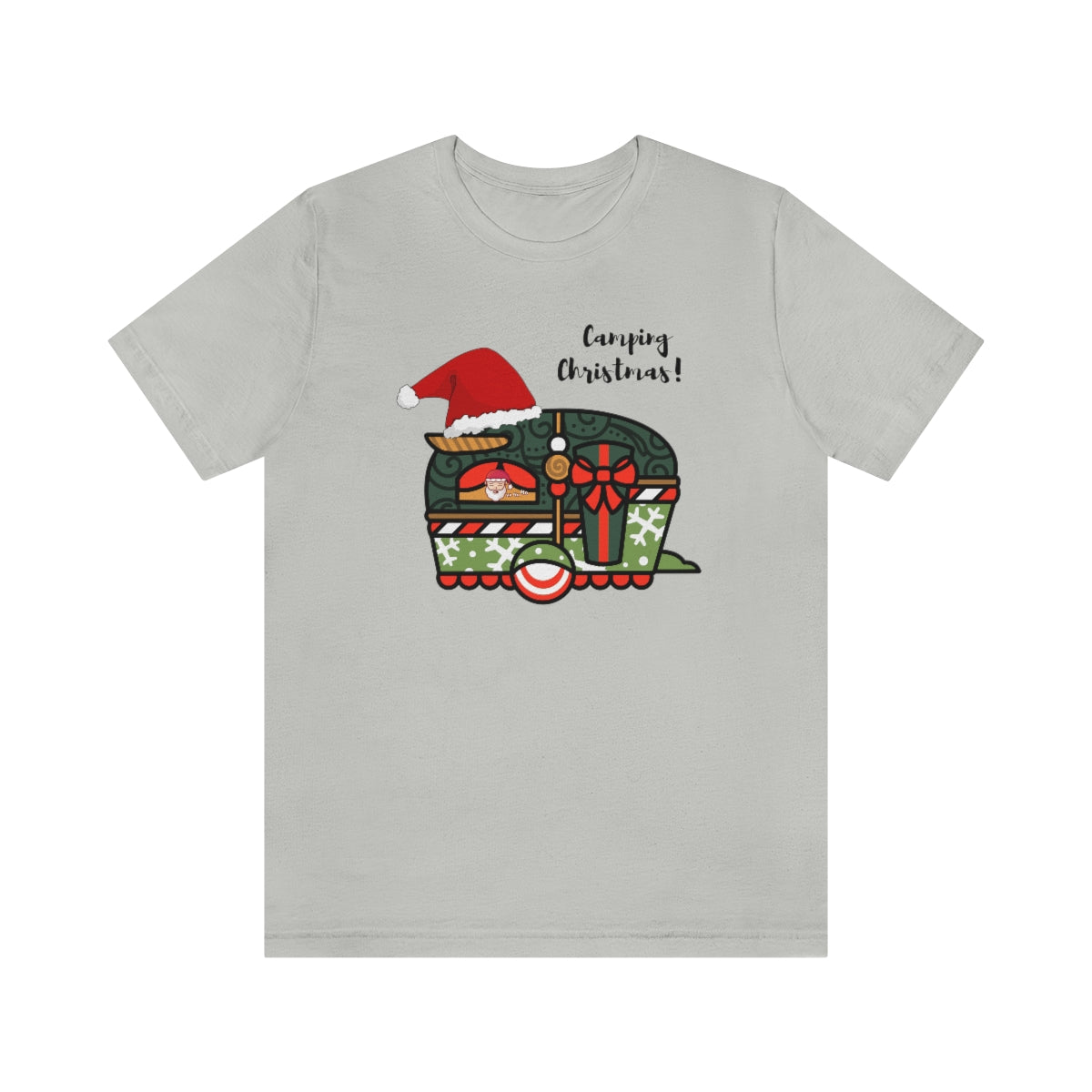 Camping Christmas Unisex Jersey Short Sleeve Tee