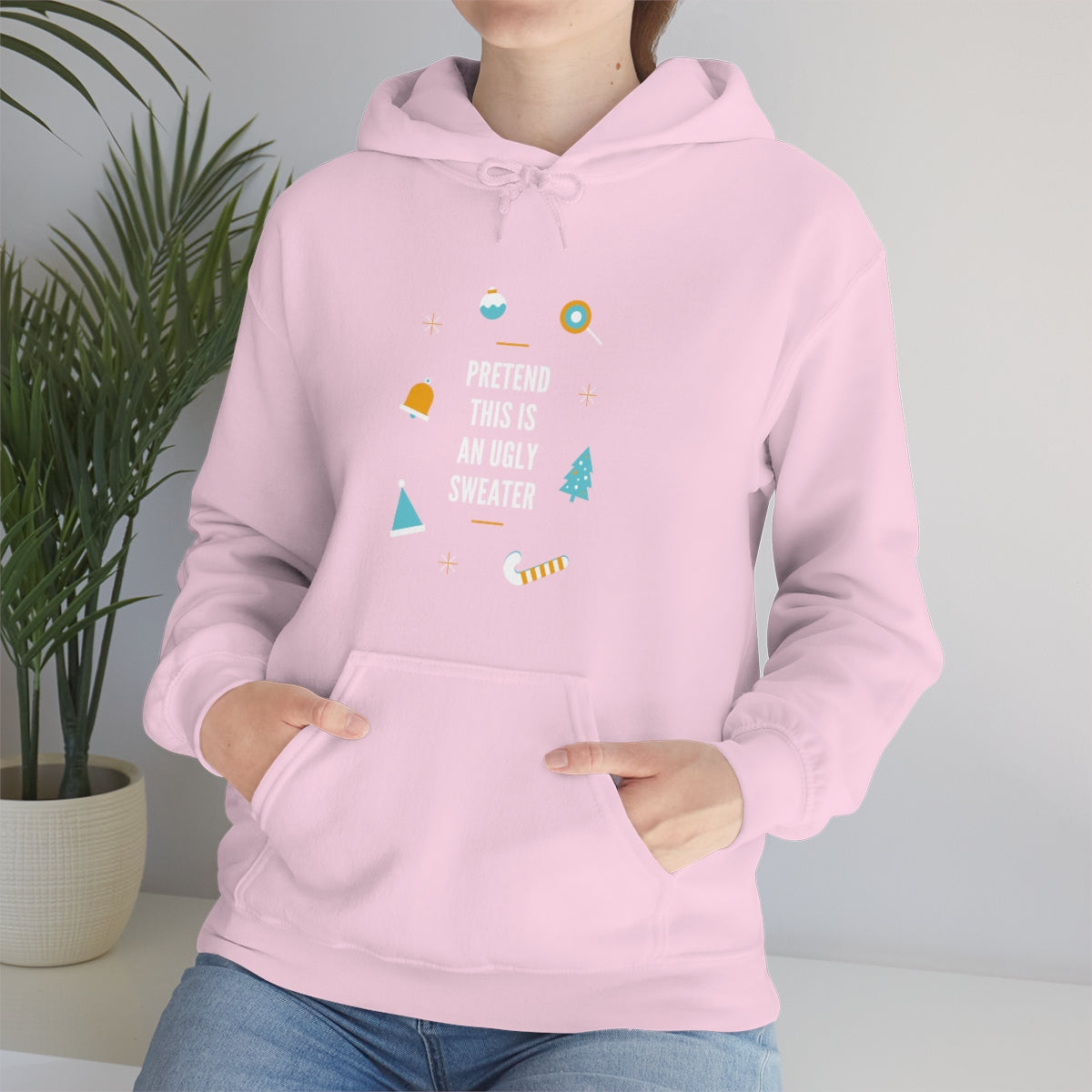 Pretend This is an Ugly Sweater Unisex Heavy Blend™ Hooded Sweatshirt