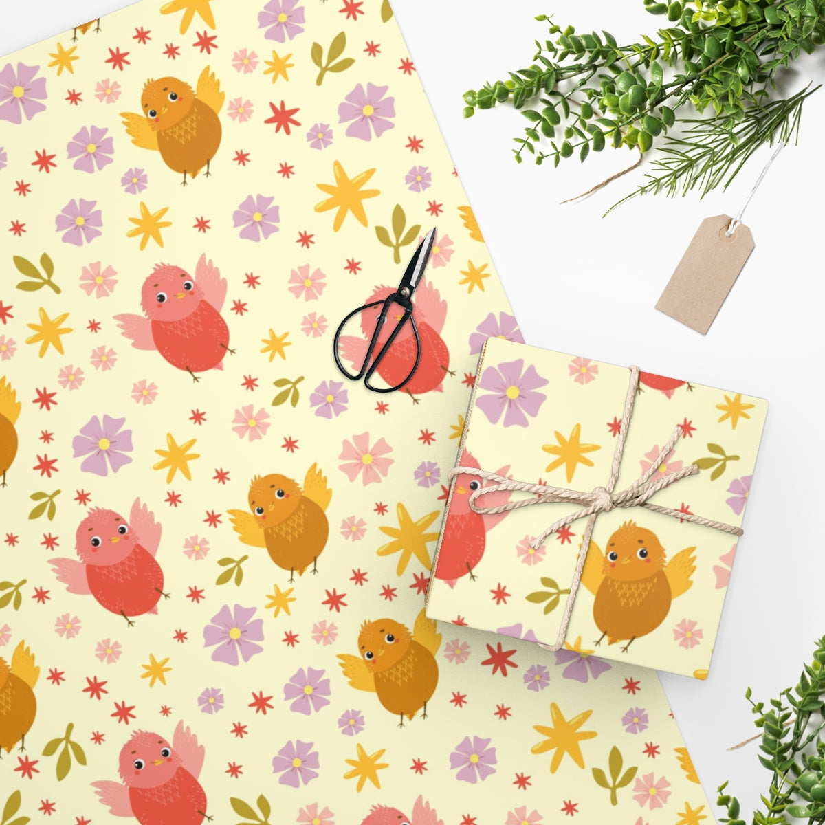 Cute Birds Wrapping Paper