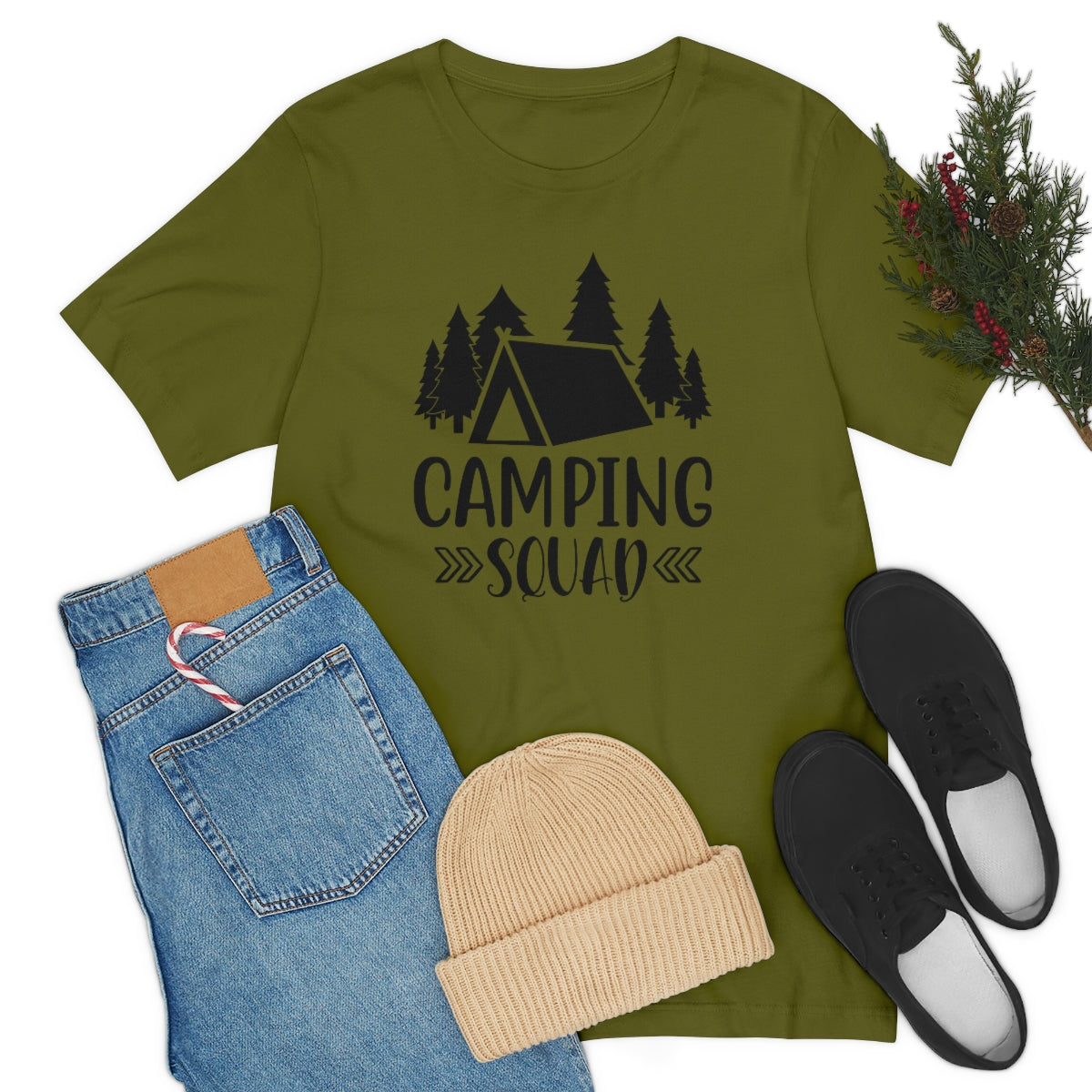 Camping Squad Unisex Jersey Short Sleeve Tee