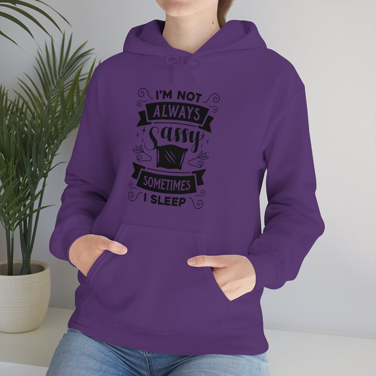 I'm Not Always Sassy Sometimes I Sleep Unisex Heavy Blend™ Hooded Sweatshirt