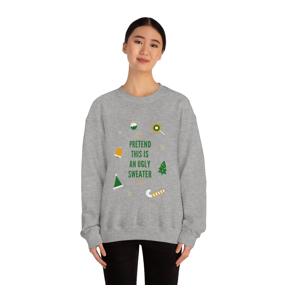 Pretend This is An Ugly Sweater Unisex Heavy Blend™ Crewneck Sweatshirt