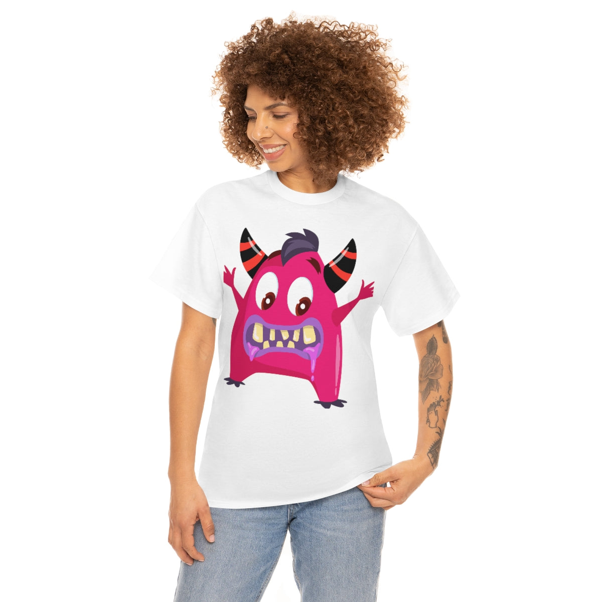 NFT Design Pink Monster Unisex Heavy Cotton Tee