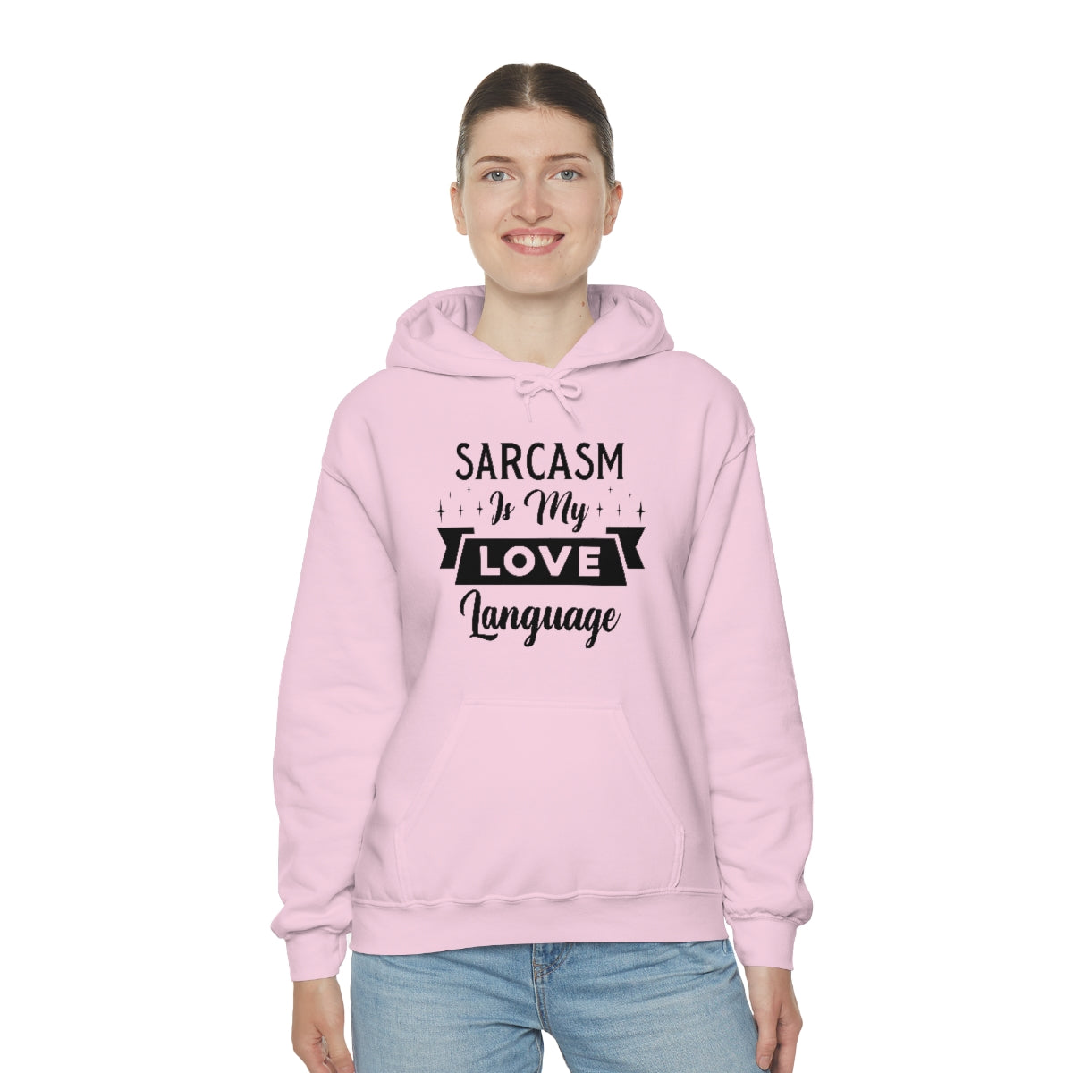 Sarcasm Is My Love Language Unisex Heavy Blend™ Hooded Sweatshirt