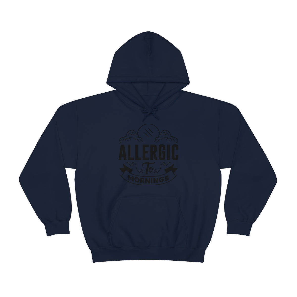 Allergic To Mornings Unisex Heavy Blend™ Hooded Sweatshirt