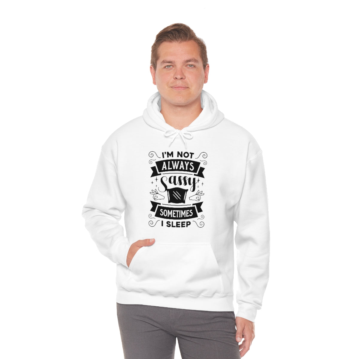 I'm Not Always Sassy Sometimes I Sleep Unisex Heavy Blend™ Hooded Sweatshirt