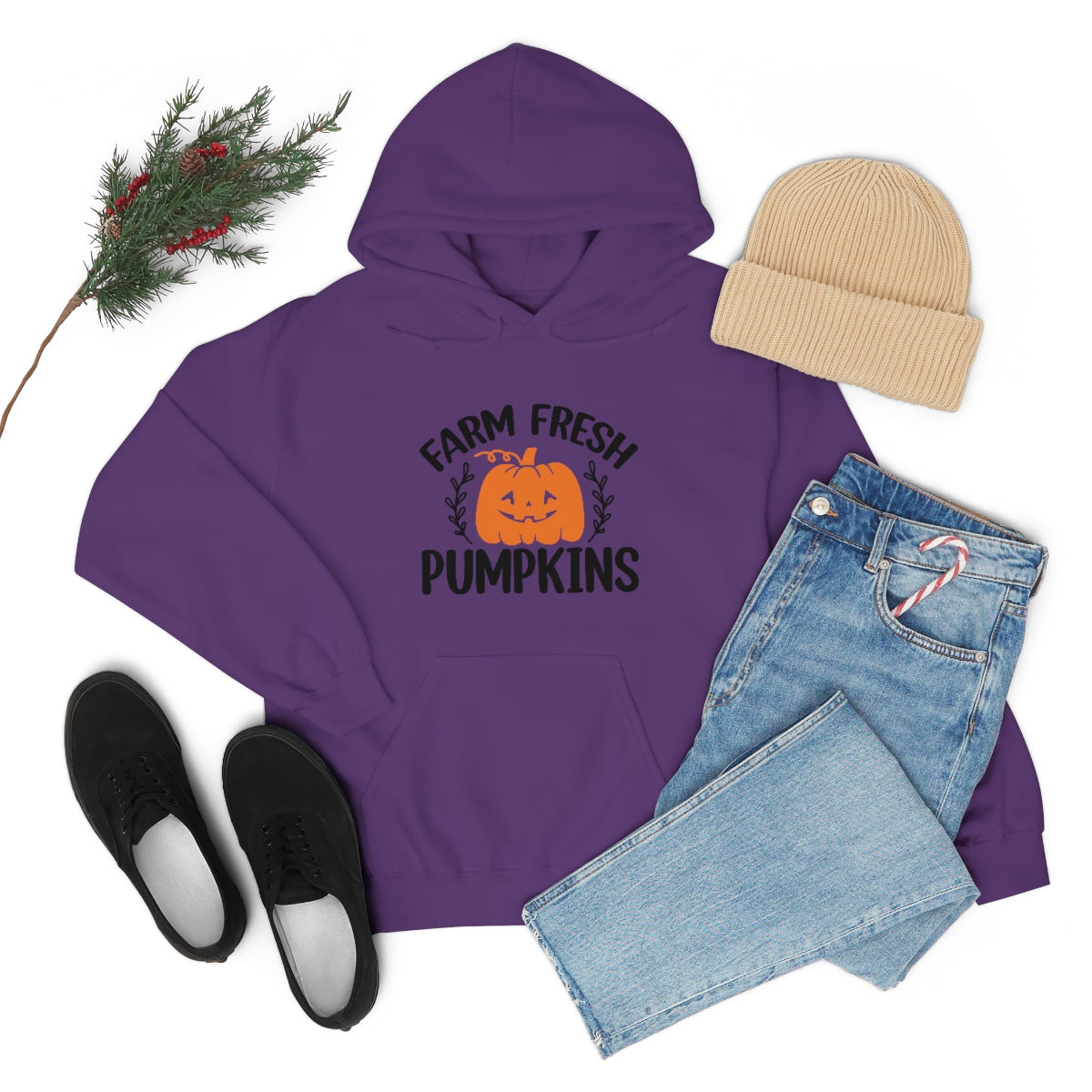 Farm Fresh Pumpkins Unisex Heavy Blend™ Hooded Sweatshirt