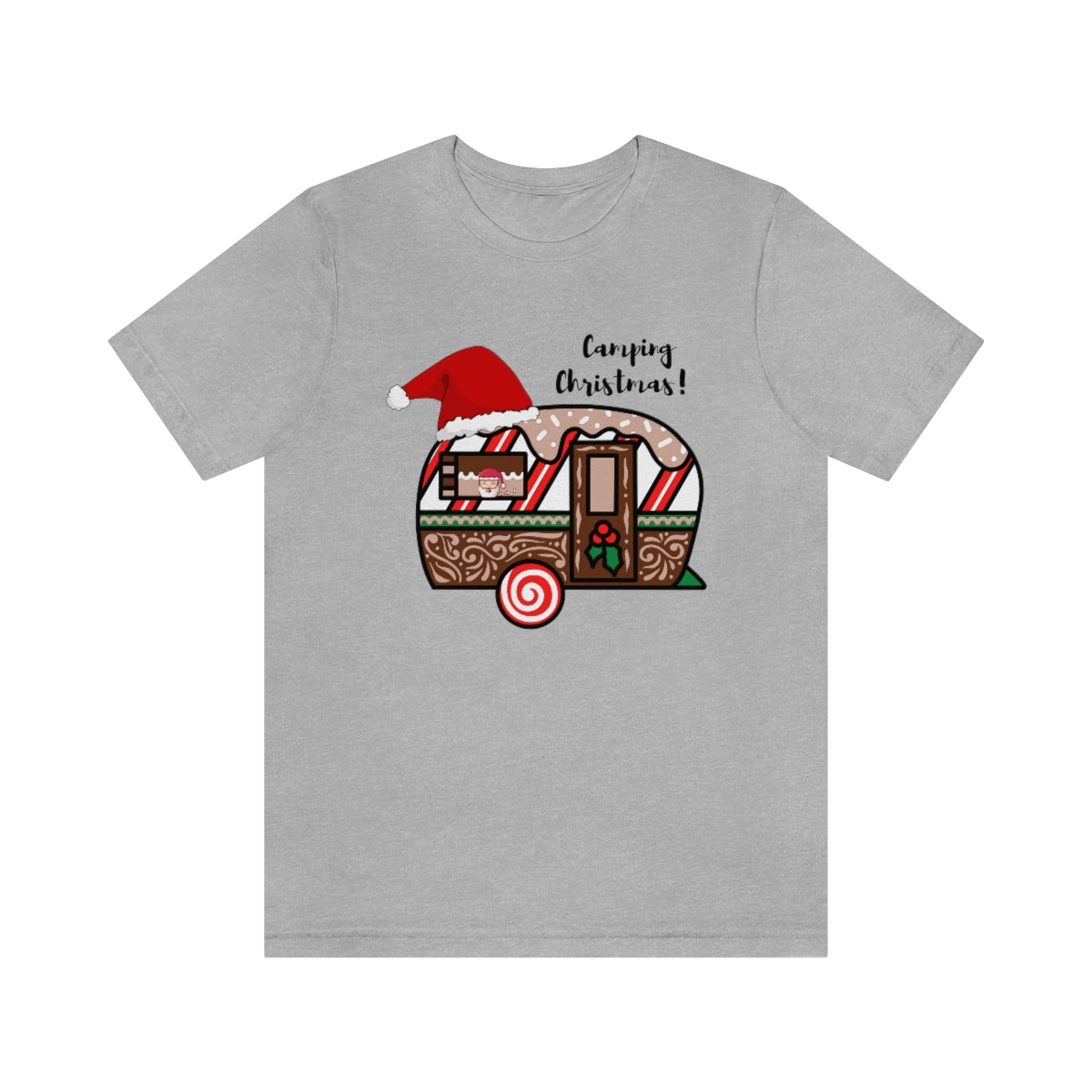 Camping Christmas Unisex Jersey Short Sleeve Tee