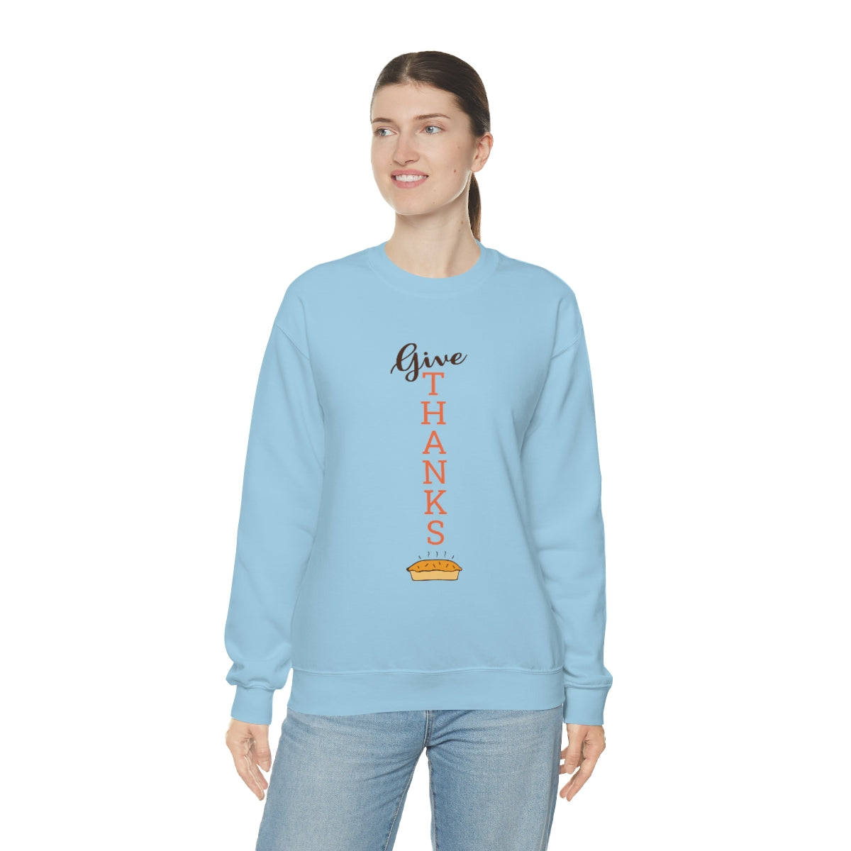 Give Thanks Unisex Heavy Blend™ Crewneck Sweatshirt