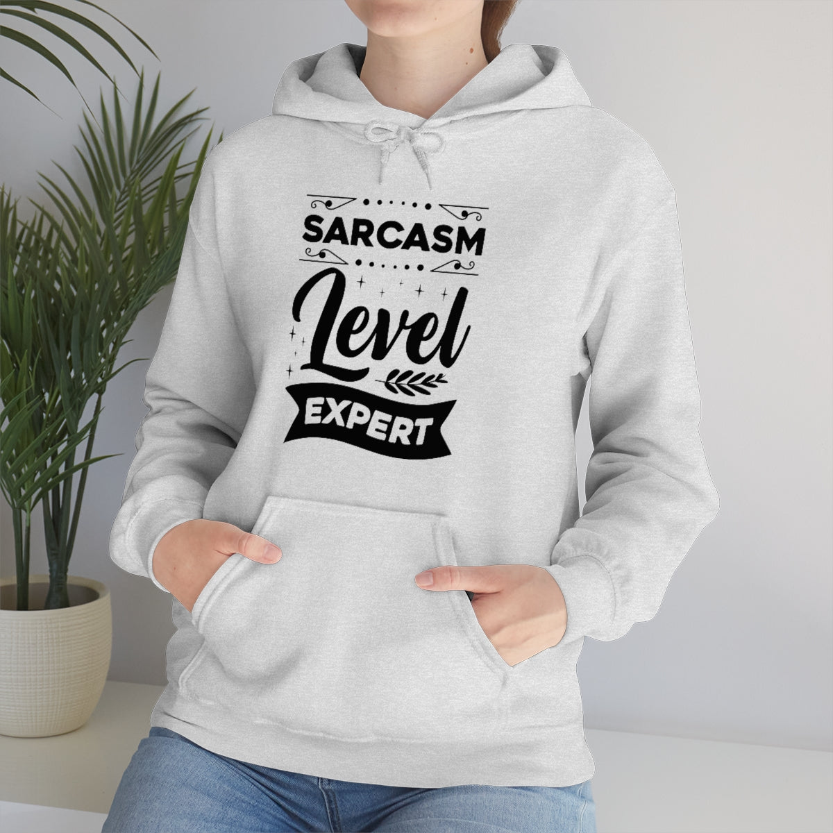 Sarcasm Level Expert Unisex Heavy Blend™ Hooded Sweatshirt