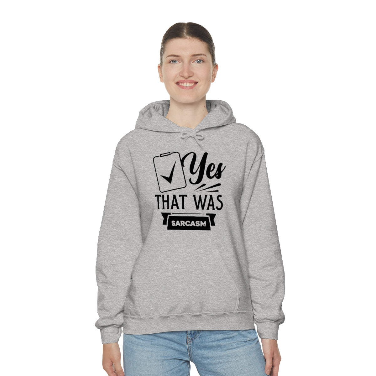 Yes That Was Sarcasm Unisex Heavy Blend™ Hooded Sweatshirt