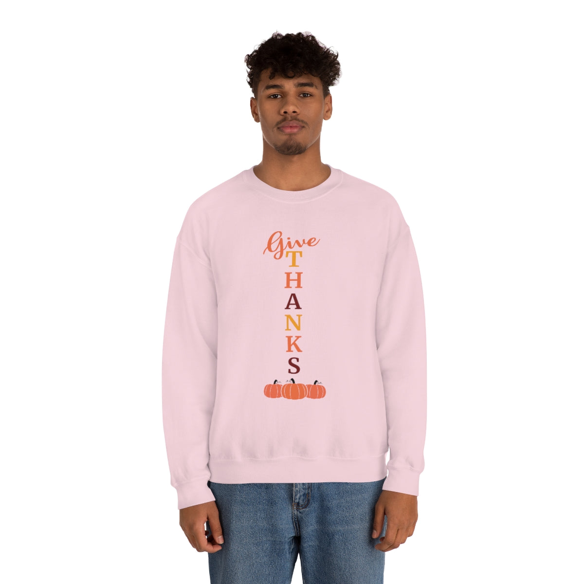 Give Thanks Unisex Heavy Blend™ Crewneck Sweatshirt