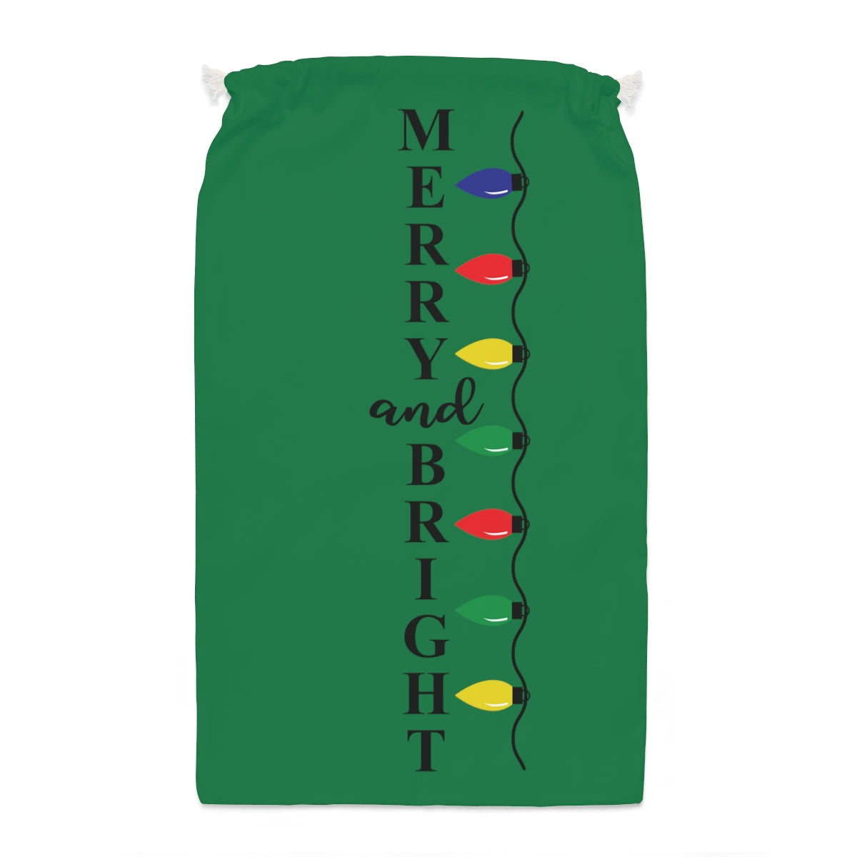 Merry & Bright Lights Santa Sack