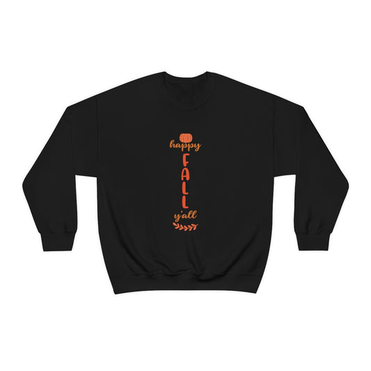 Happy Fall Y'All Unisex Heavy Blend™ Crewneck Sweatshirt
