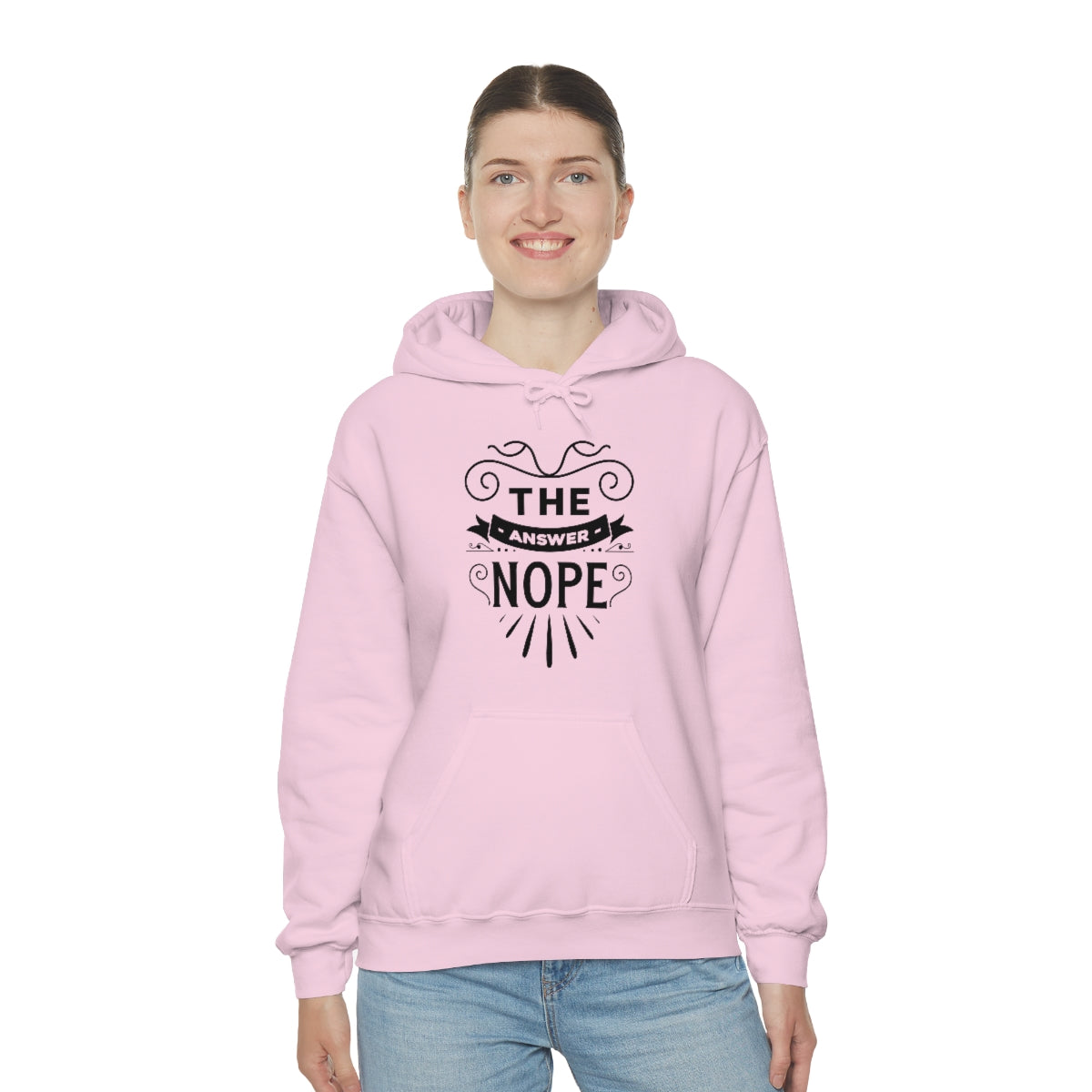 The Answer Nope Unisex Heavy Blend™ Hooded Sweatshirt