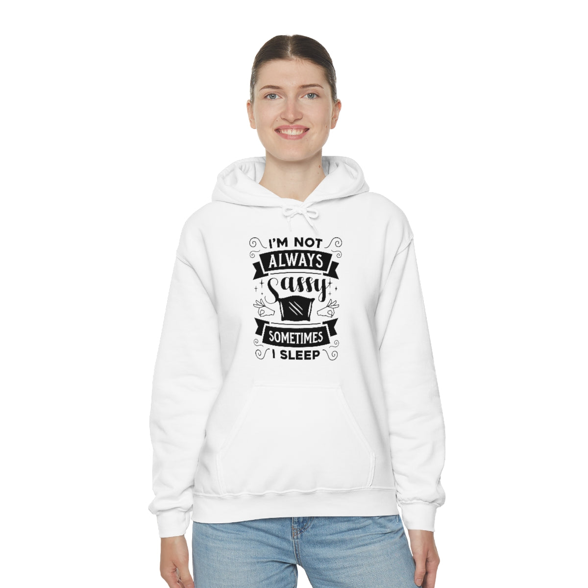 I'm Not Always Sassy Sometimes I Sleep Unisex Heavy Blend™ Hooded Sweatshirt