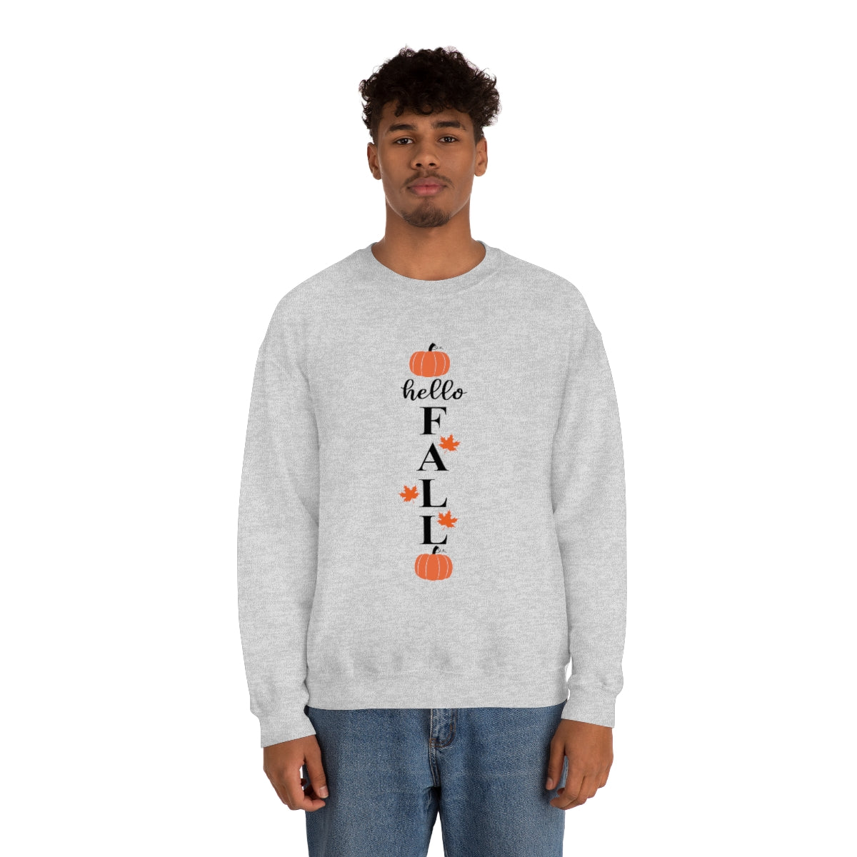 Hello Fall Unisex Heavy Blend™ Crewneck Sweatshirt