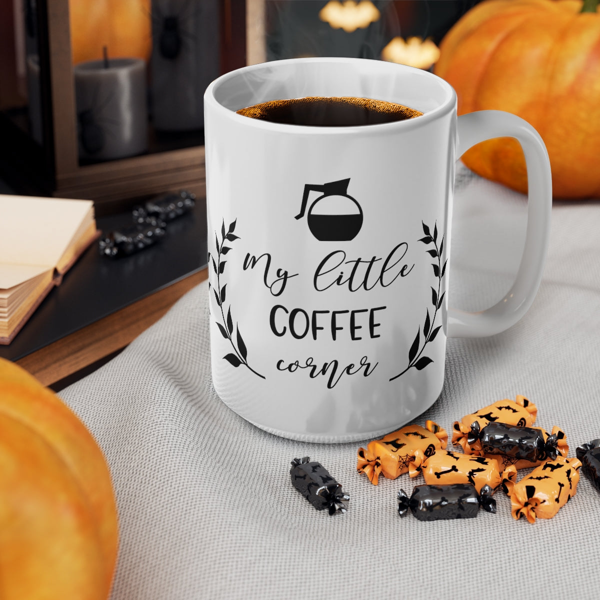 My Little Coffee Corner Ceramic Coffee Cups, 11oz, 15oz