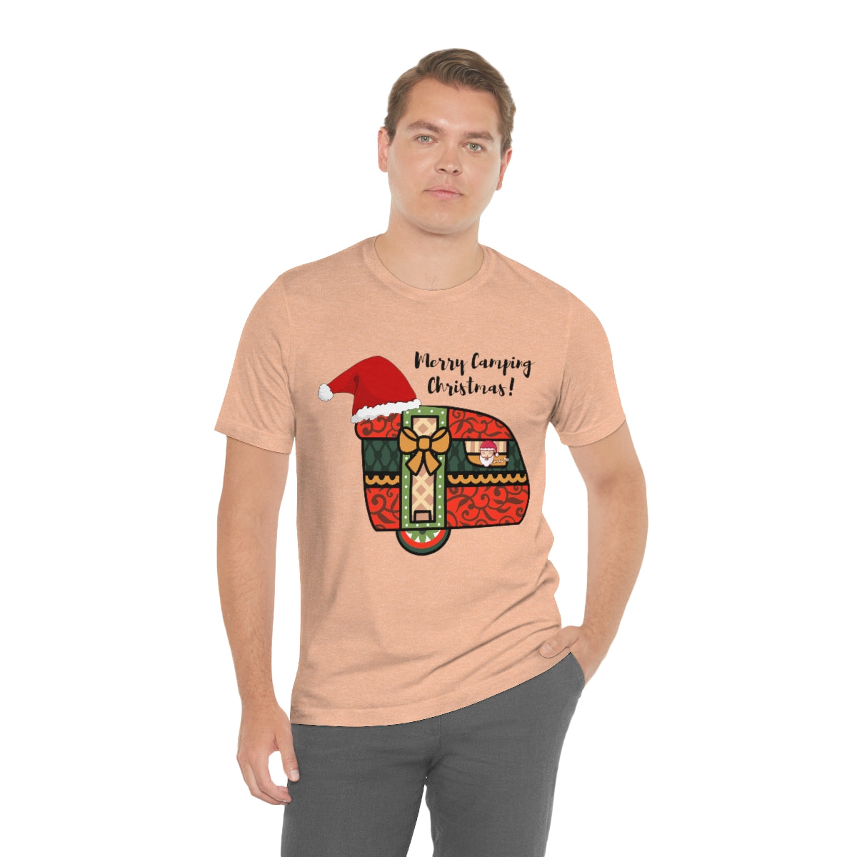 Merry Camping Christmas Unisex Jersey Short Sleeve Tee