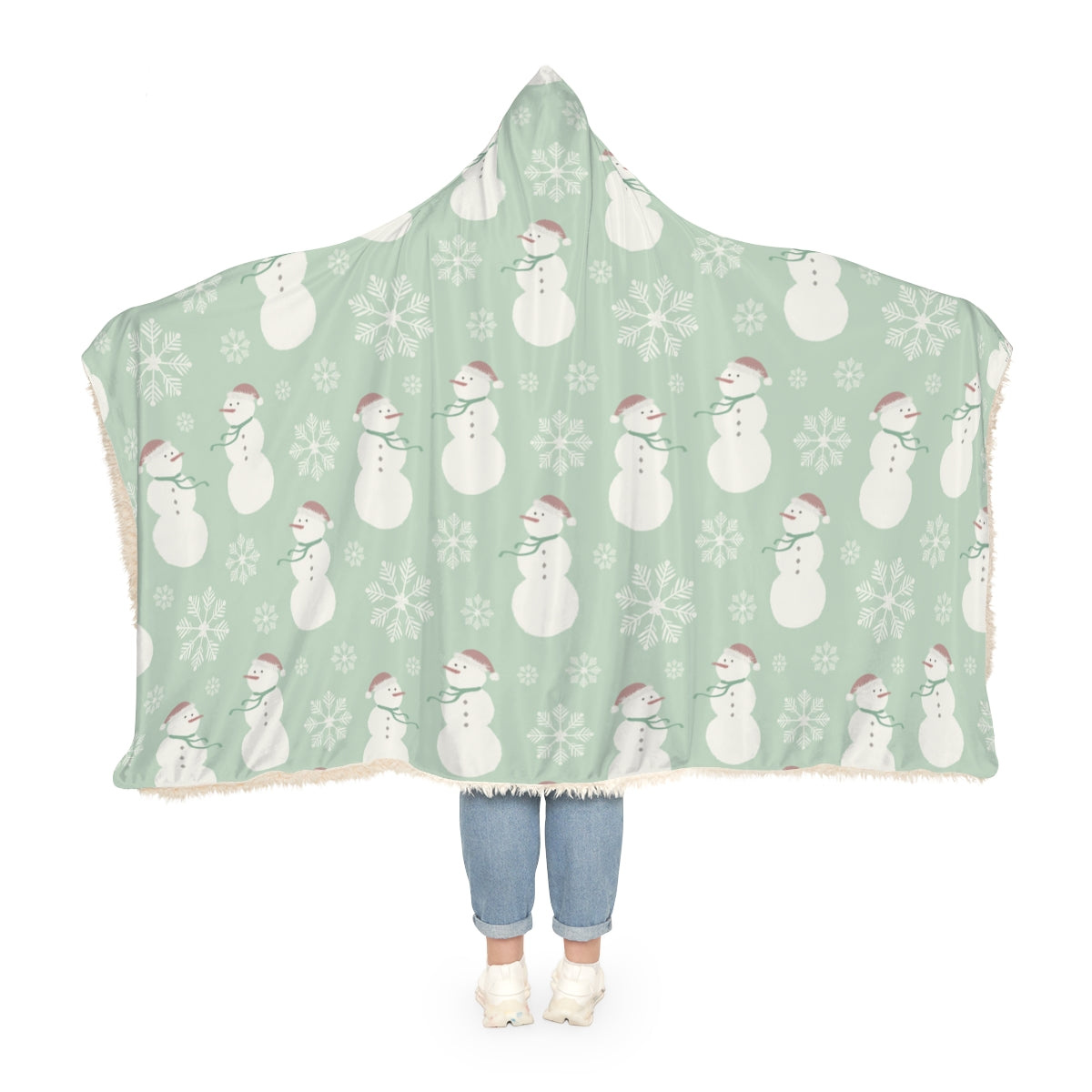 Snowmen & Snow Flakes Snuggle Blanket