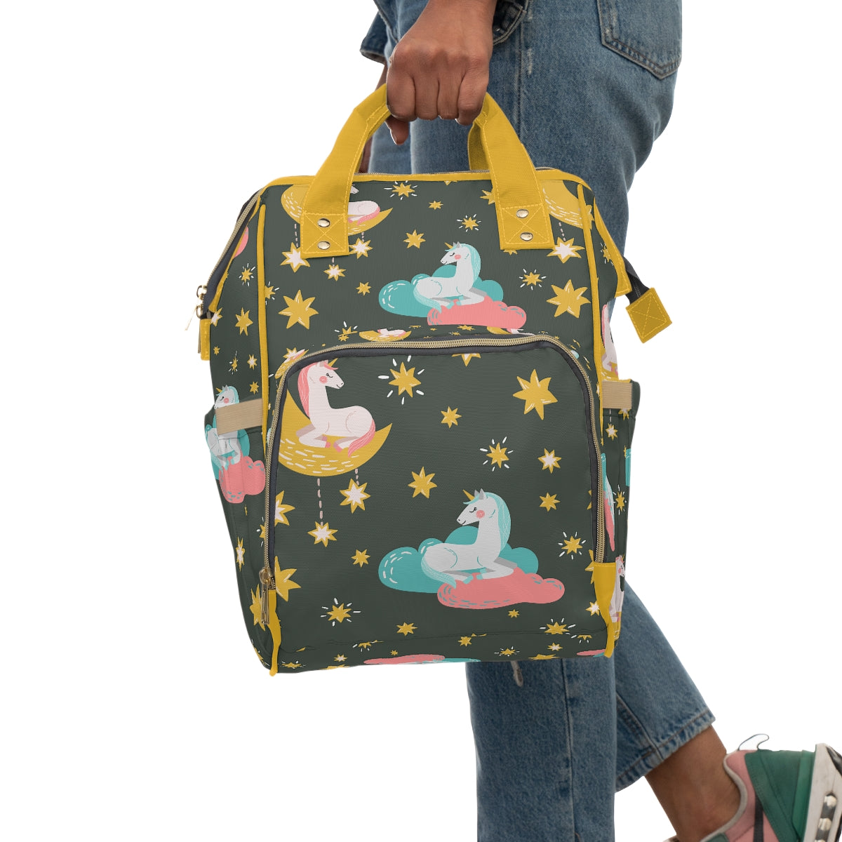 Unicorns & Stars Multifunctional Diaper Backpack