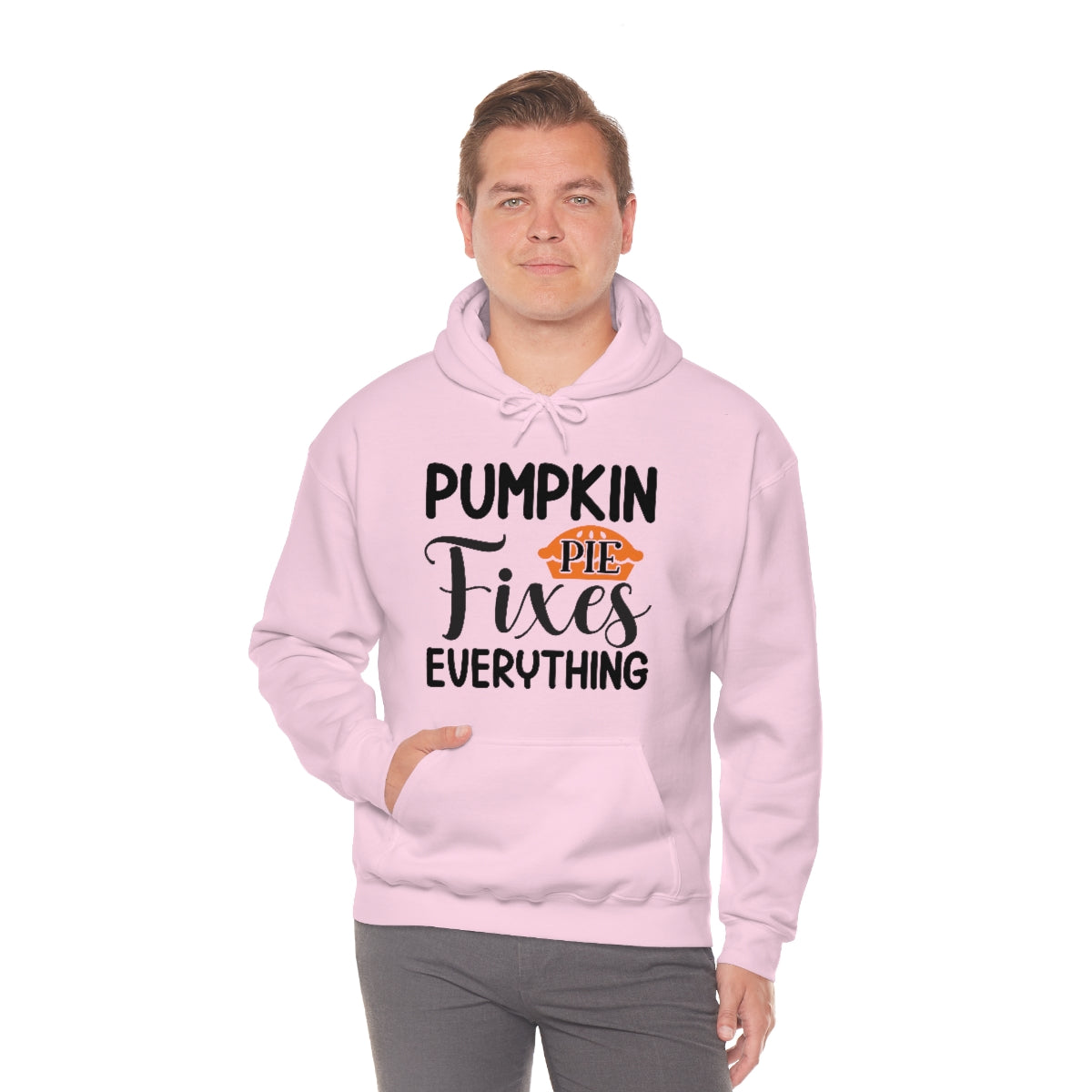 Pumpkin Pie Fixes Everything Unisex Heavy Blend™ Hooded Sweatshirt