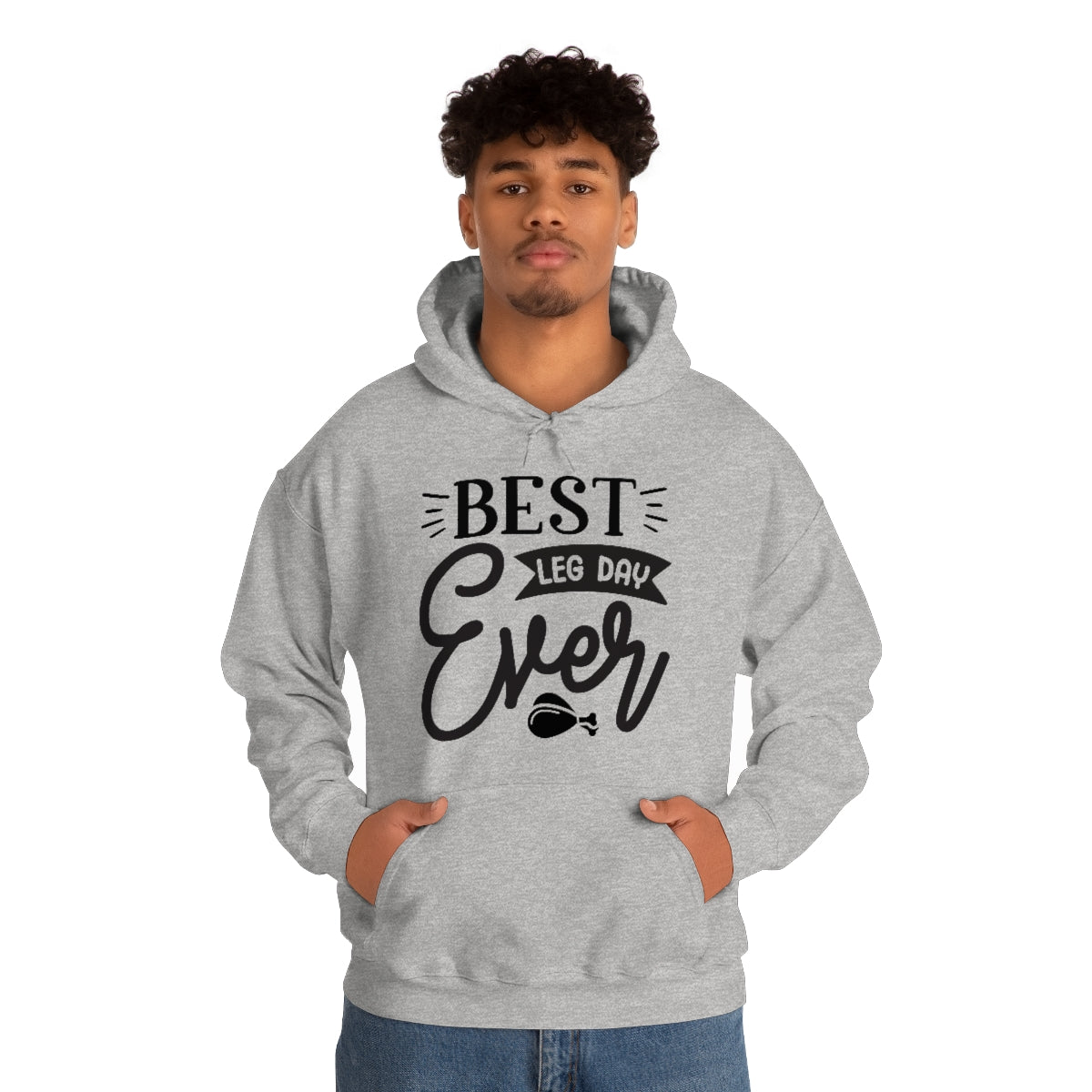 Best Leg Day Ever Unisex Heavy Blend™ Hooded Sweatshirt