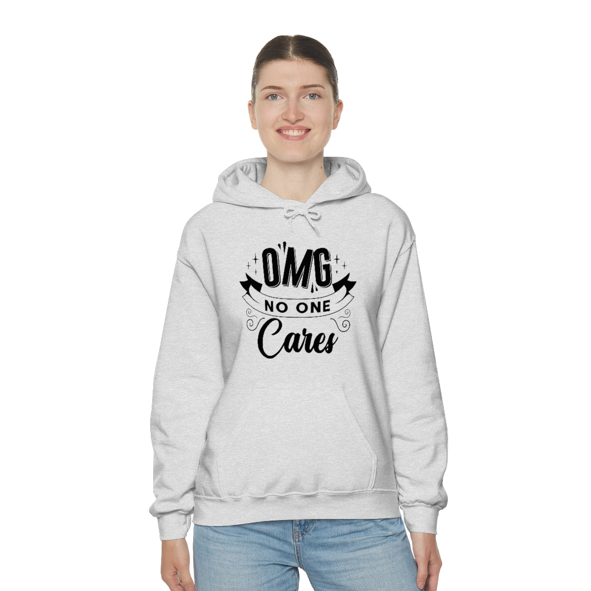 OMG No One Cares Unisex Heavy Blend™ Hooded Sweatshirt