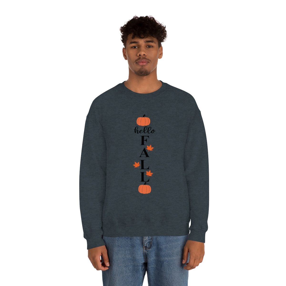 Hello Fall Unisex Heavy Blend™ Crewneck Sweatshirt